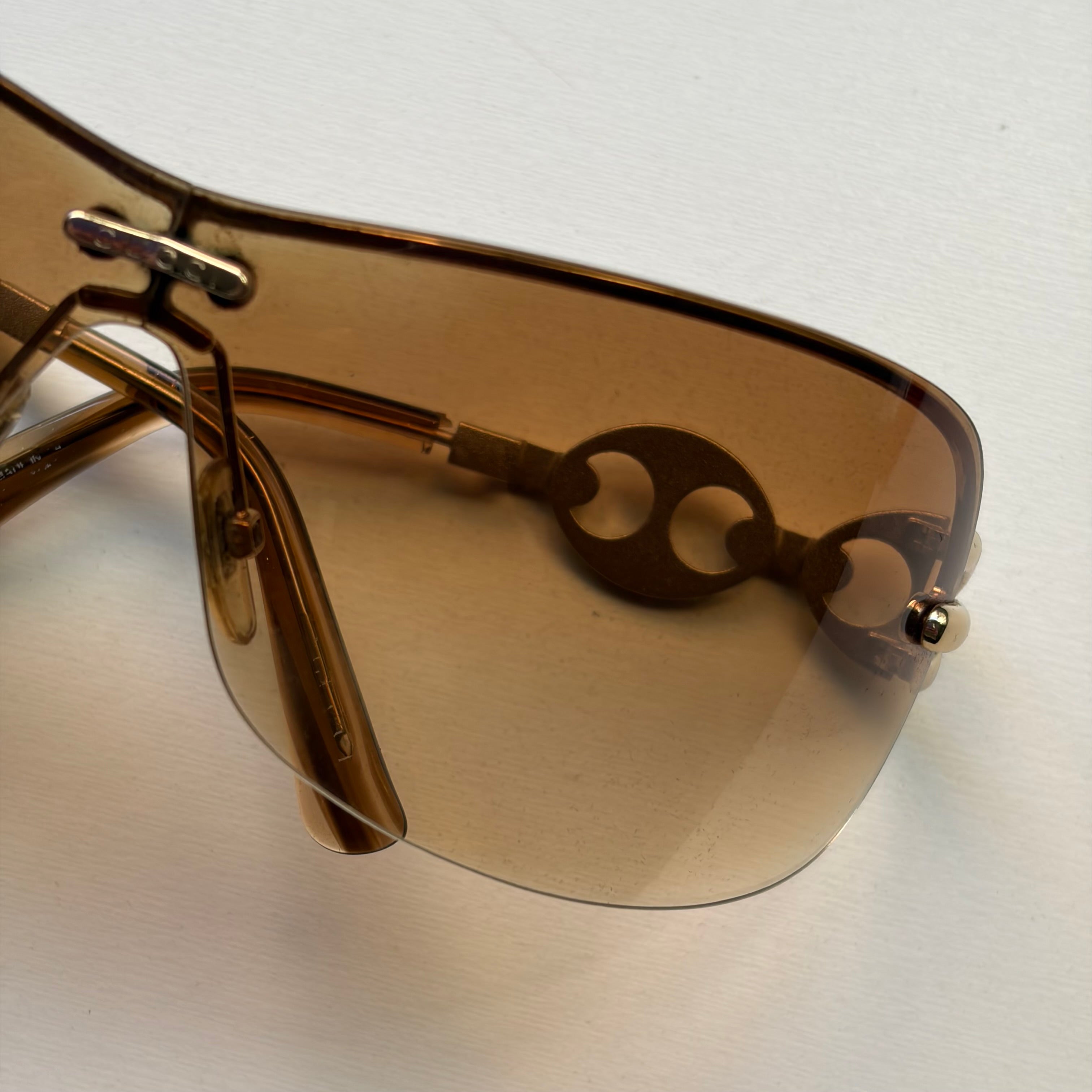Gucci Chain Link Orange Sunglasses