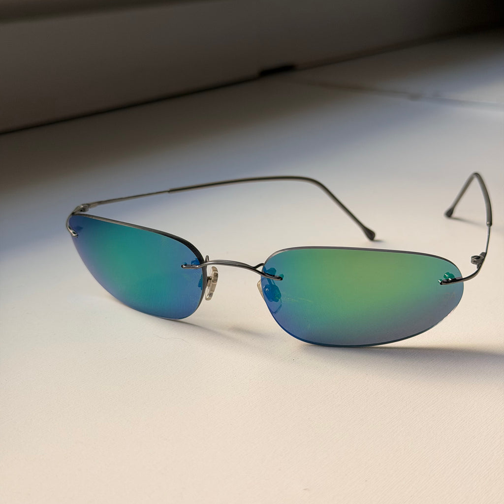 Giorgio Armani Blue Mirrored Sunglasses
