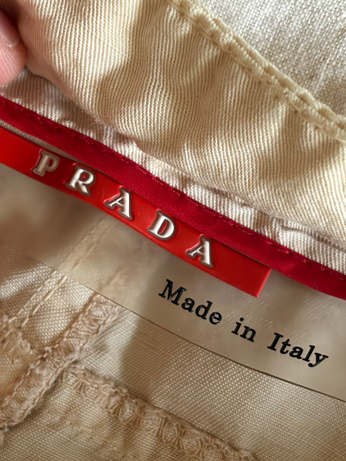 Prada Padded Matelasse Biker Pants