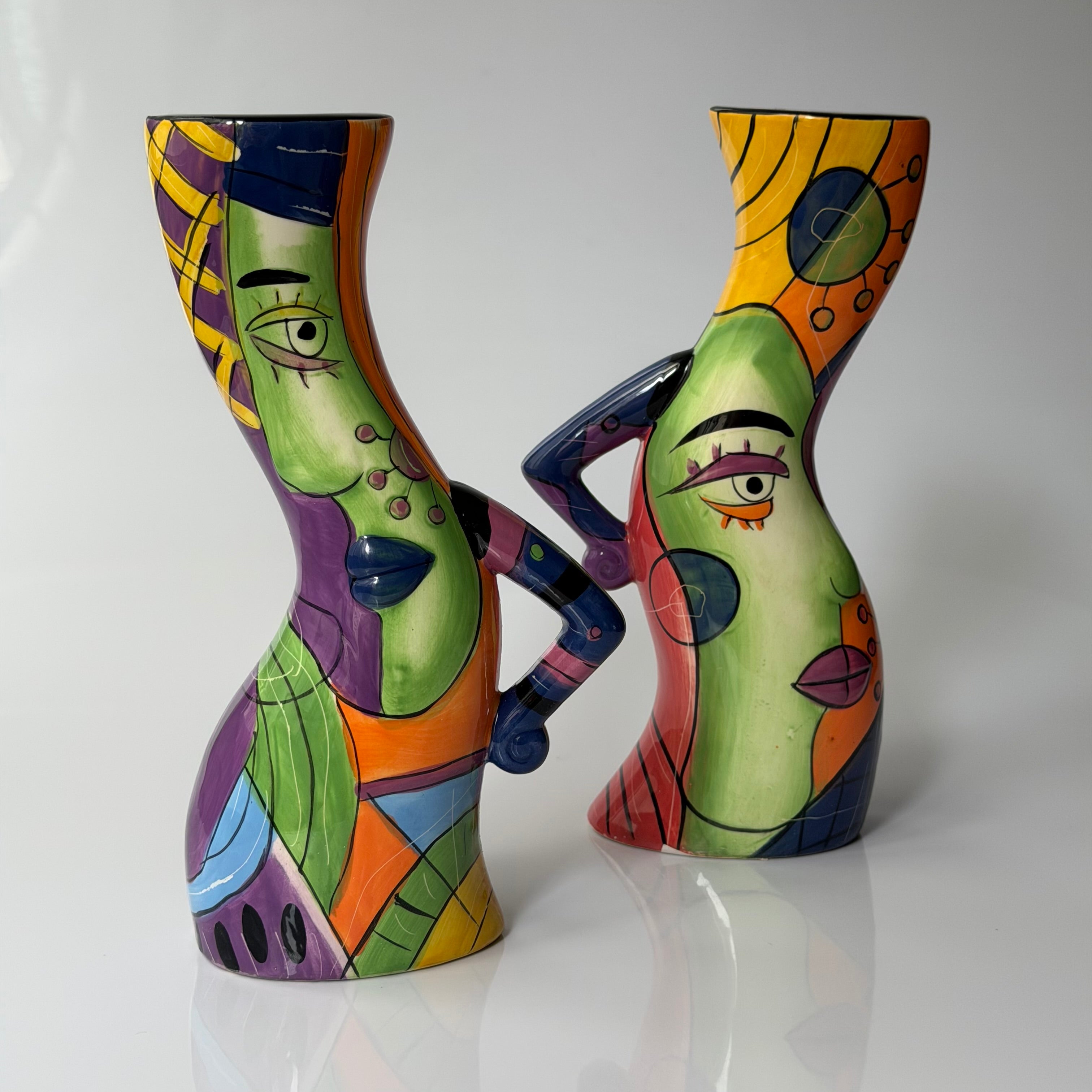 Vintage Picasso Candle Sticks