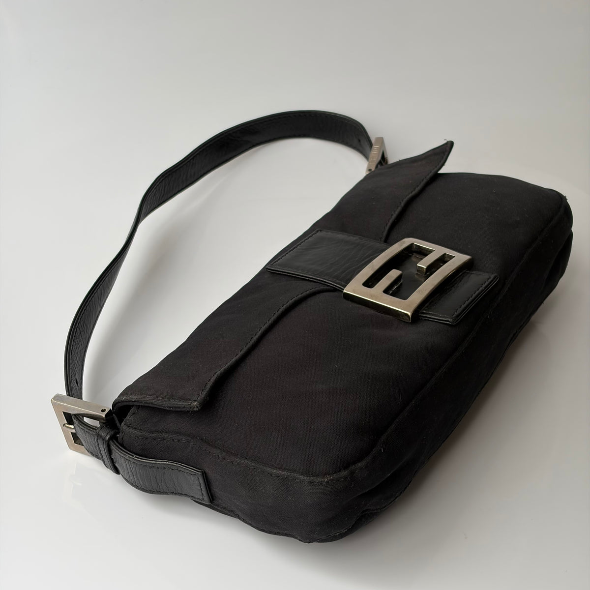 Fendi Baguette Black Cloth