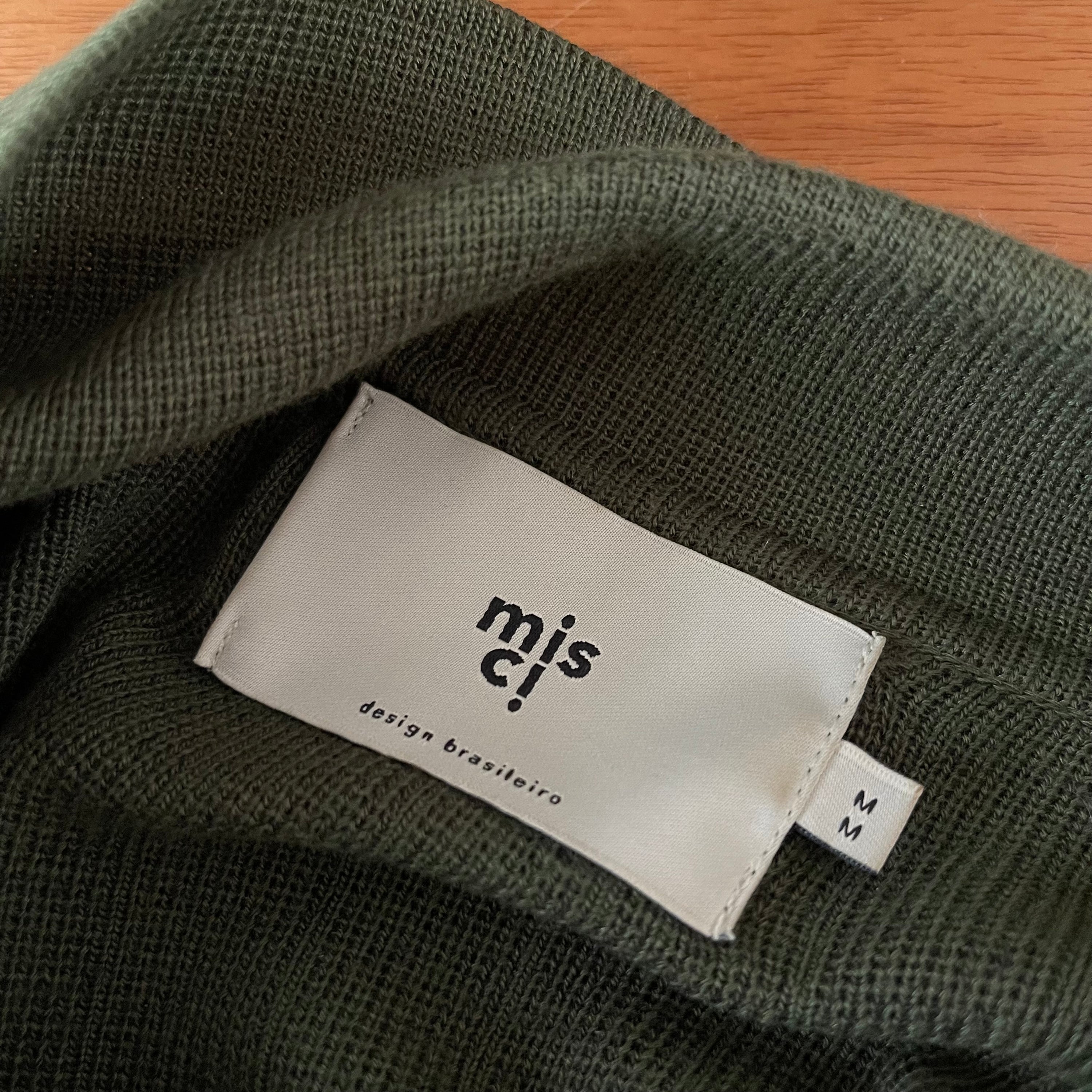 Misci Polo Tricot Canelada Verde Militar