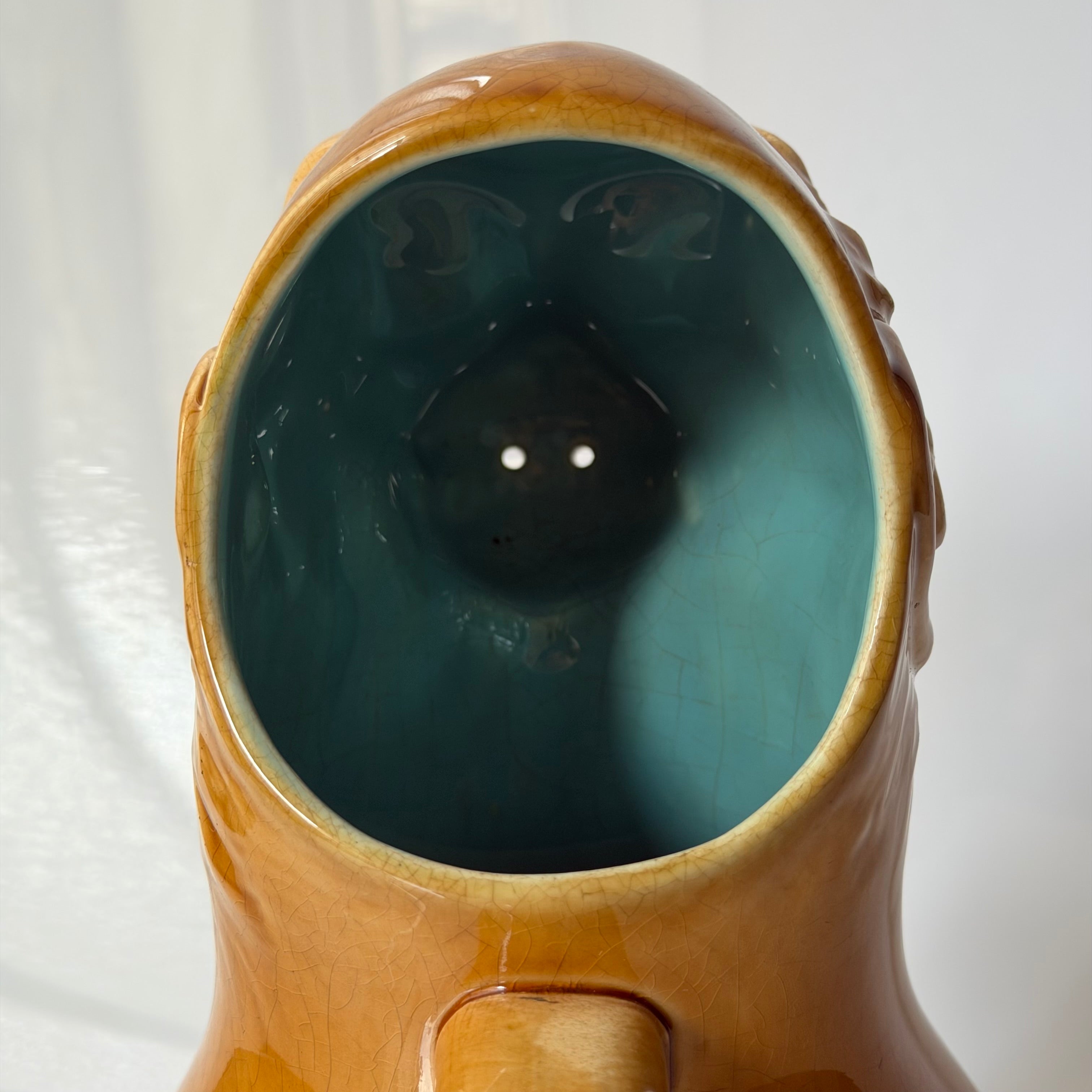 Sarreguemines Monkey Jug, 19th Century