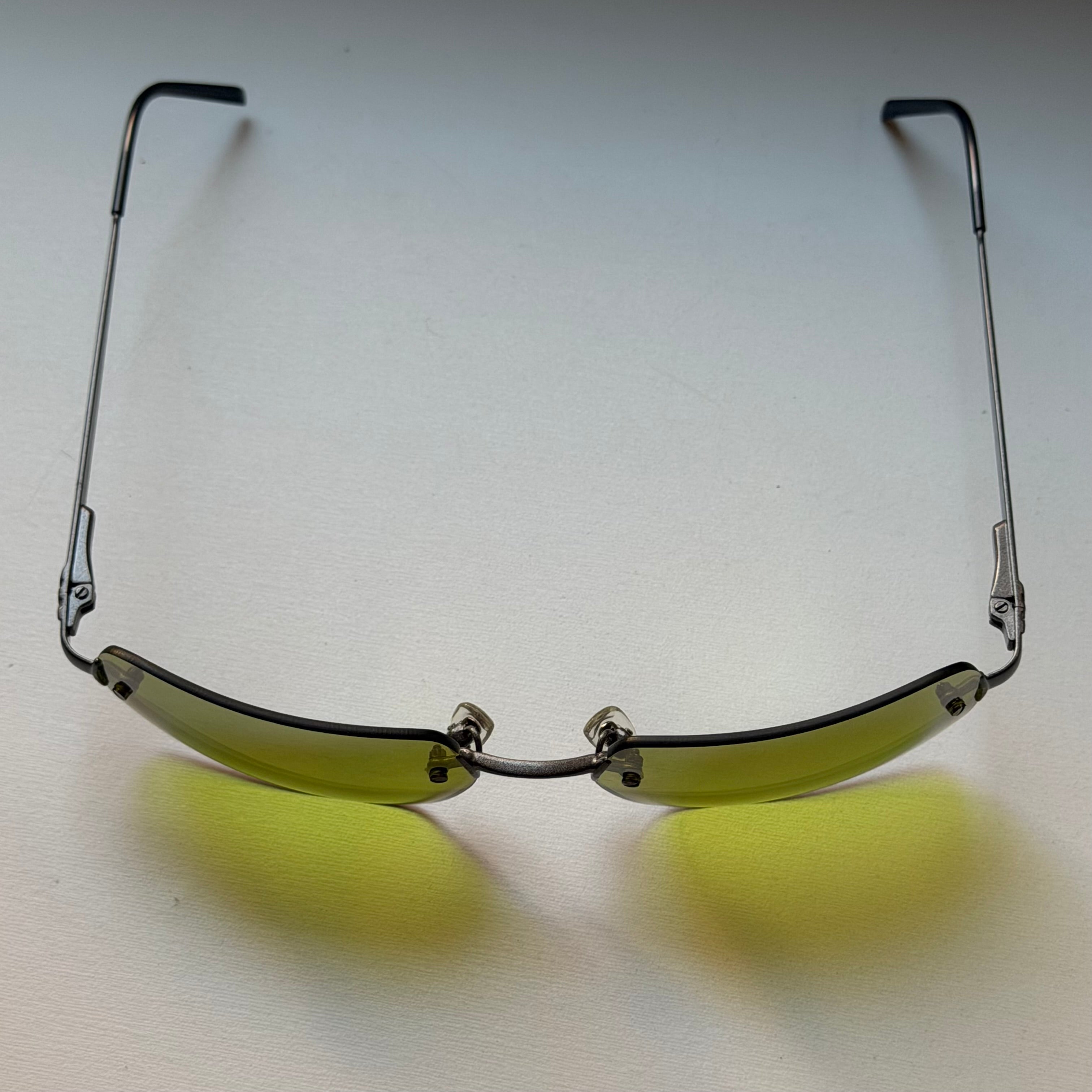 Armani Vintage Neon Green Sunglasses