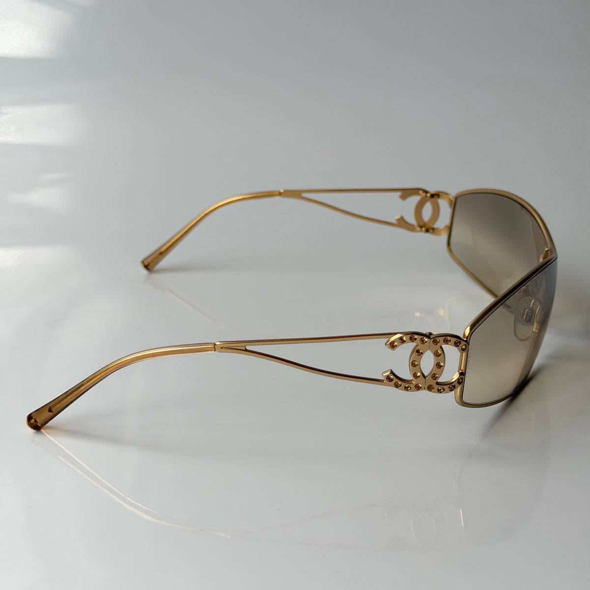 Chanel 2000s Crystal Sunglasses
