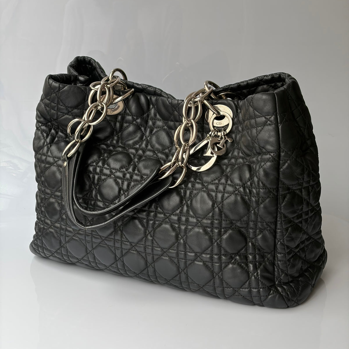 Christian Dior Soft Shopping Tote Cannage