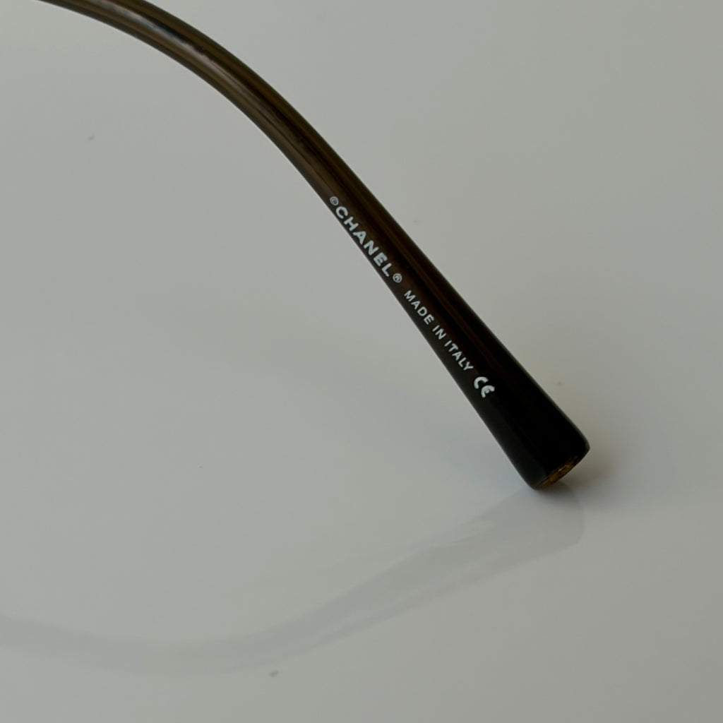 Chanel 2000s Crystal Sunglasses