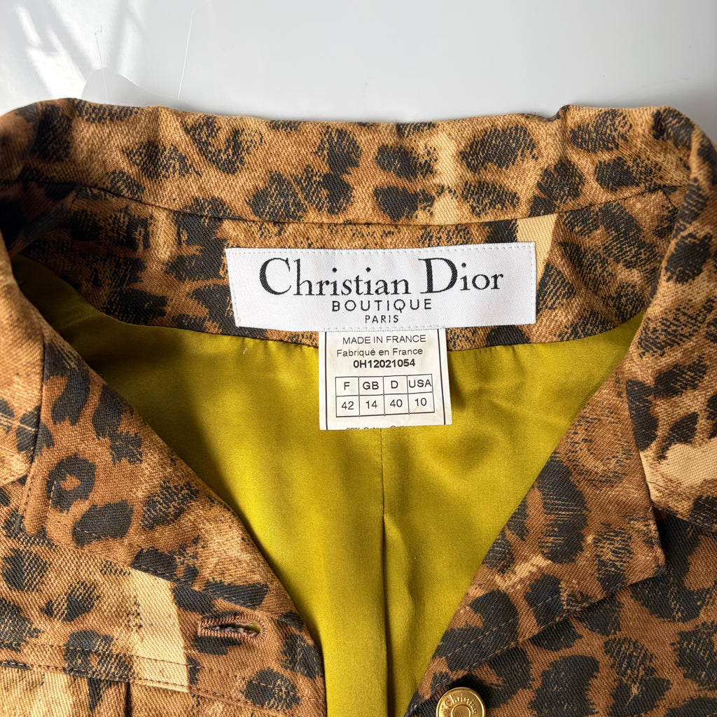 Christian Dior by John Galliano S/S 2000  Leopard Jacket