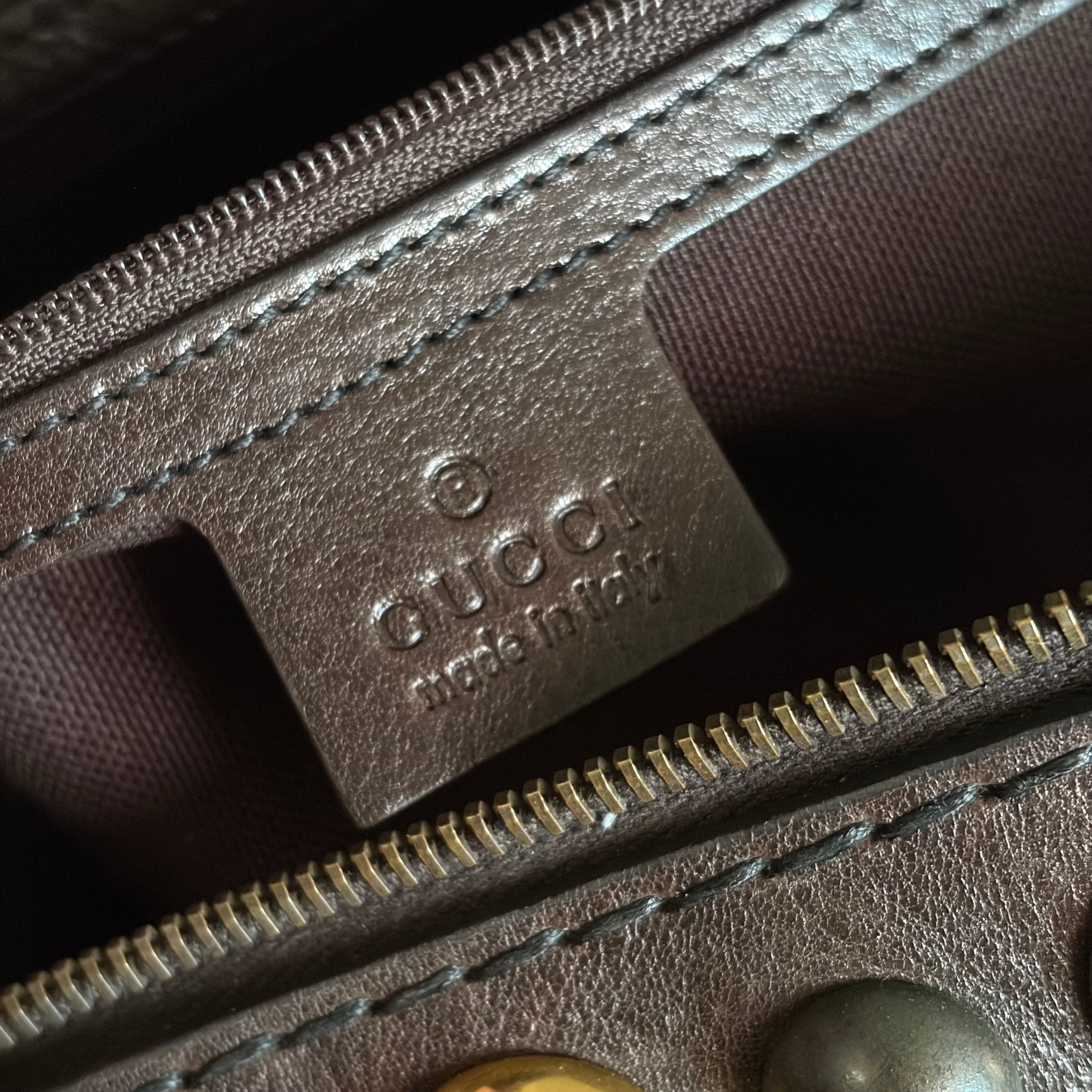 Gucci Babouska Crystal Canvas Bag