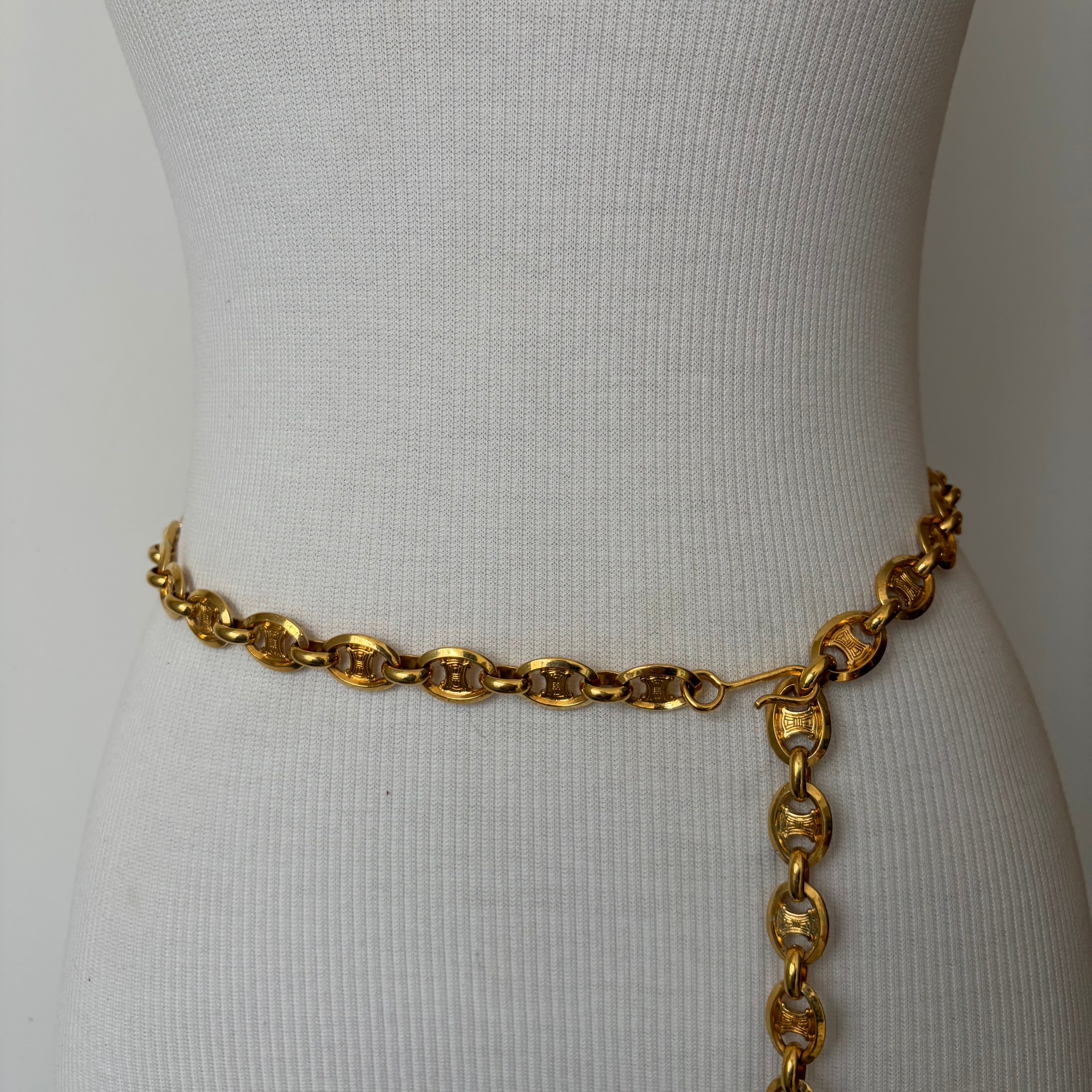 Celine 90s Chain Arch de Triomphe Belt