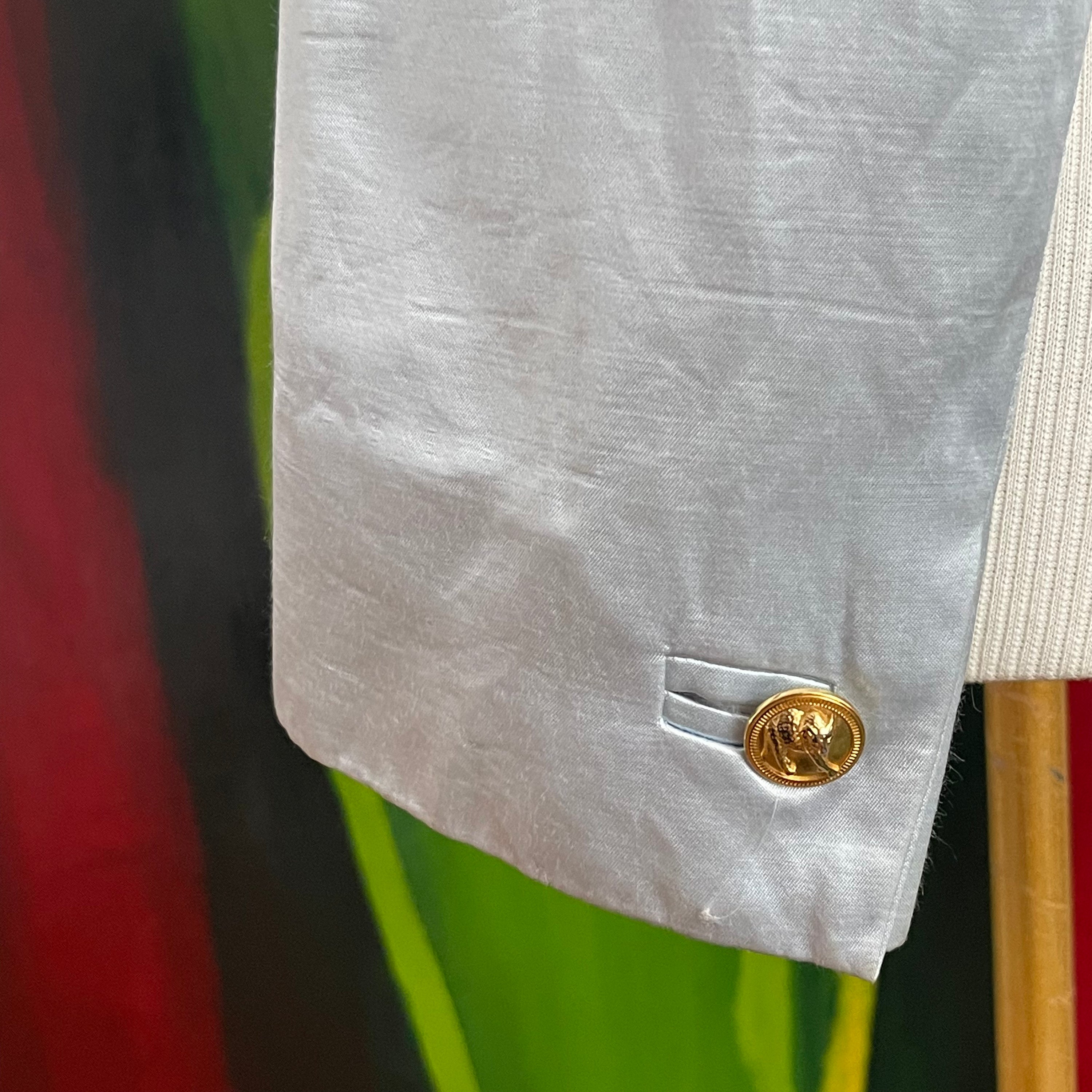 Versus by Gianni Versace Satin Blazer + Pants