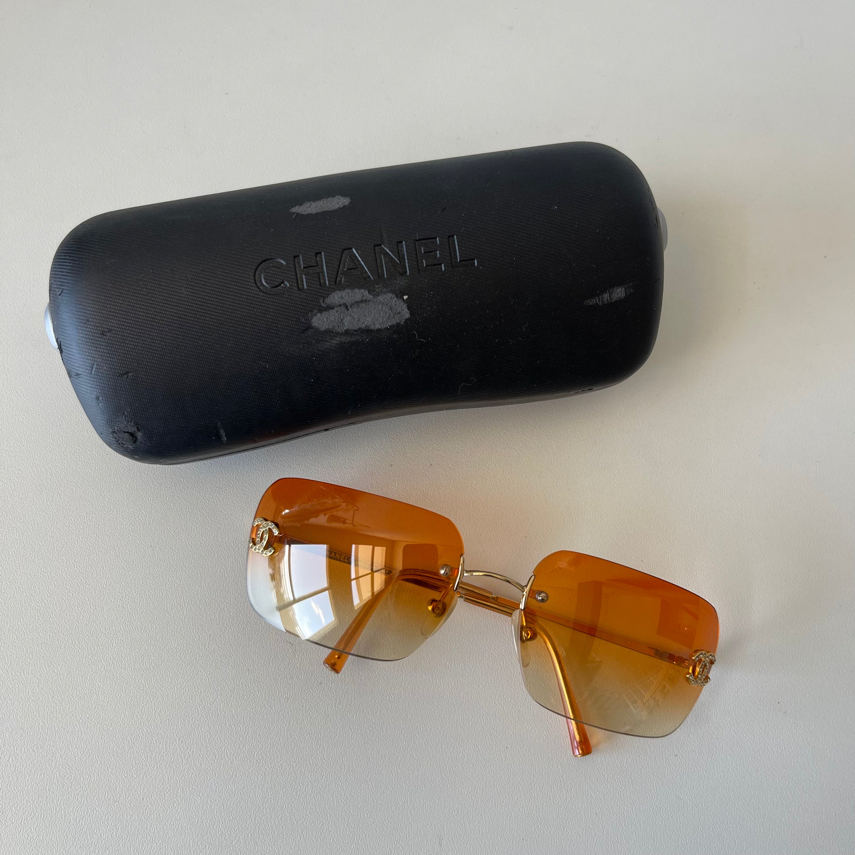 Chanel 4017-D Orange Sunglasses