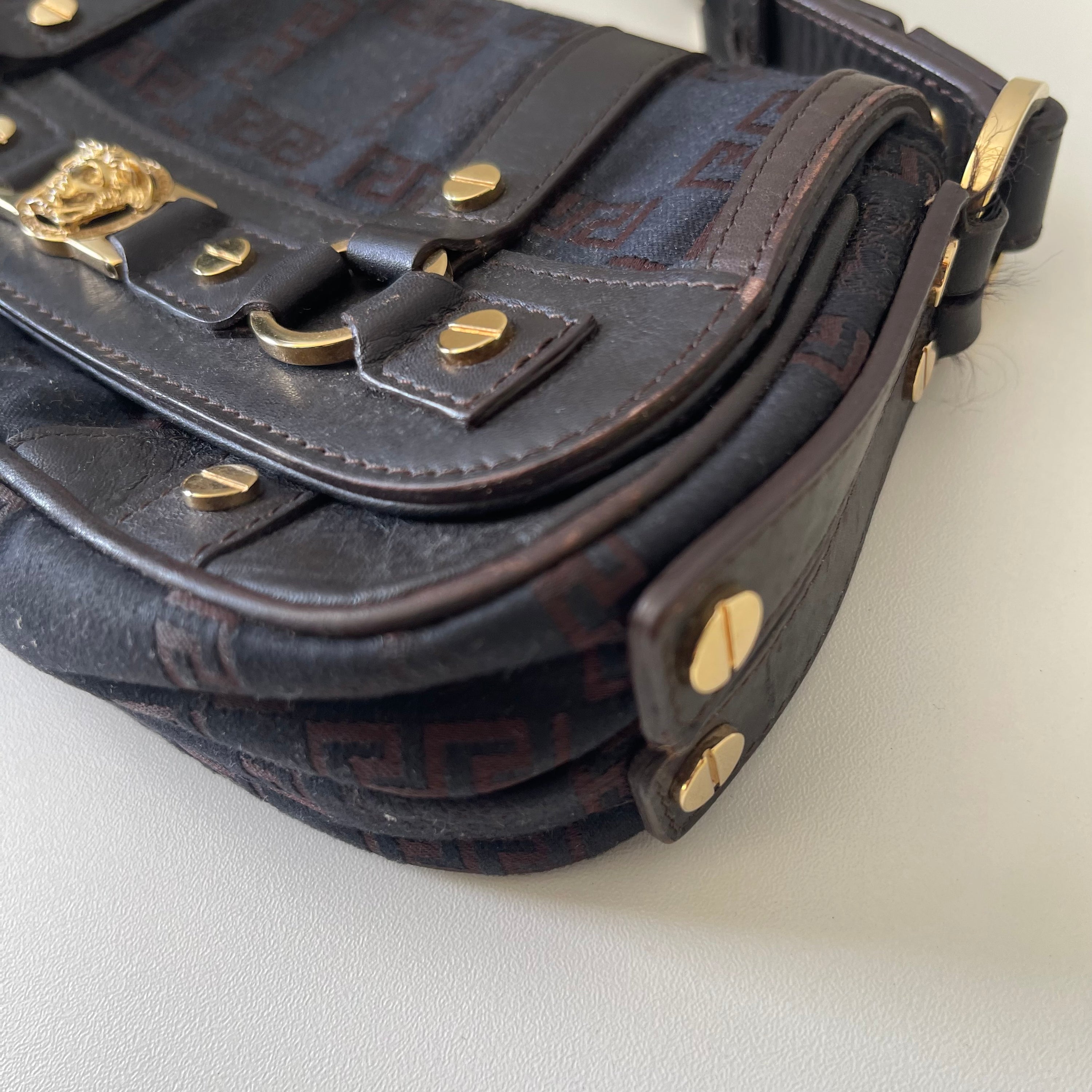 Versace Gold Medusa Baguette