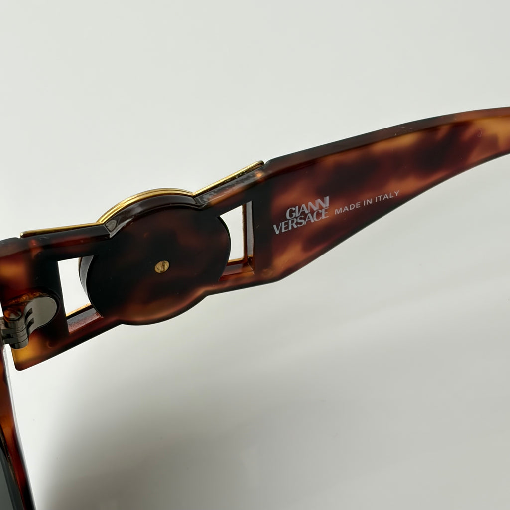 Gianni Versace 90s Medusa Tortoise Sunglasses