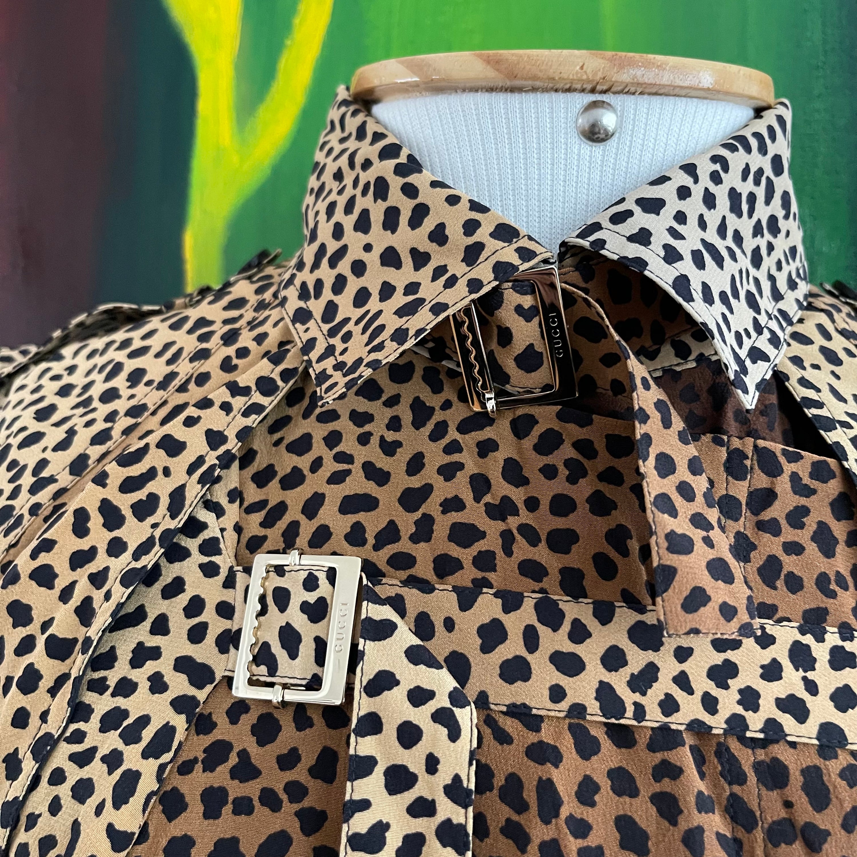 Gucci Pre-Fall 2010 Leopard Print Silk Dress