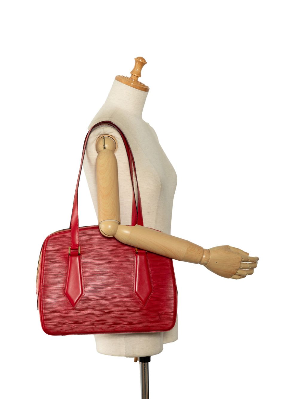 Louis Vuitton Cherry Red Epi Voltaire Bag