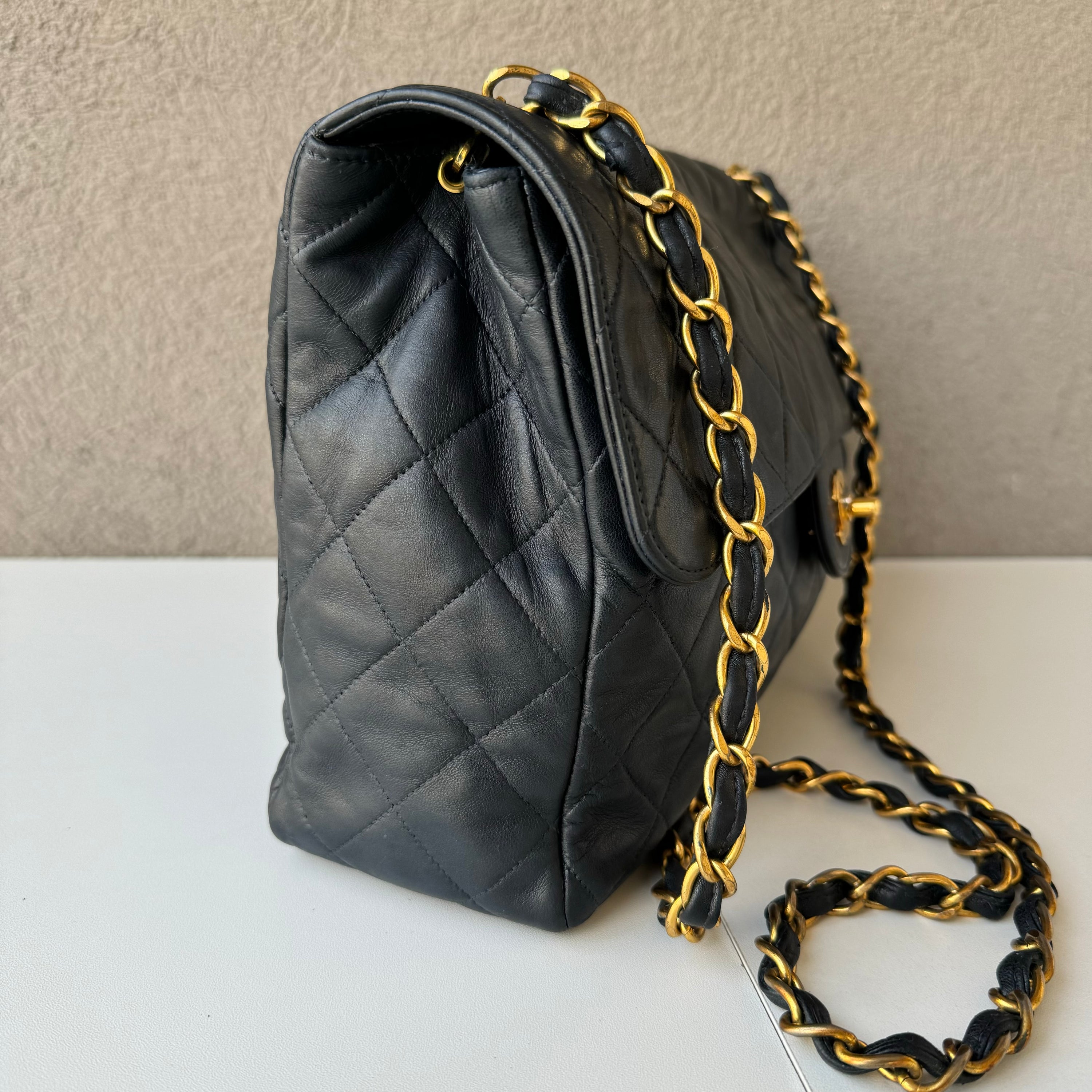 Chanel 90s Flap Navy Crossbody