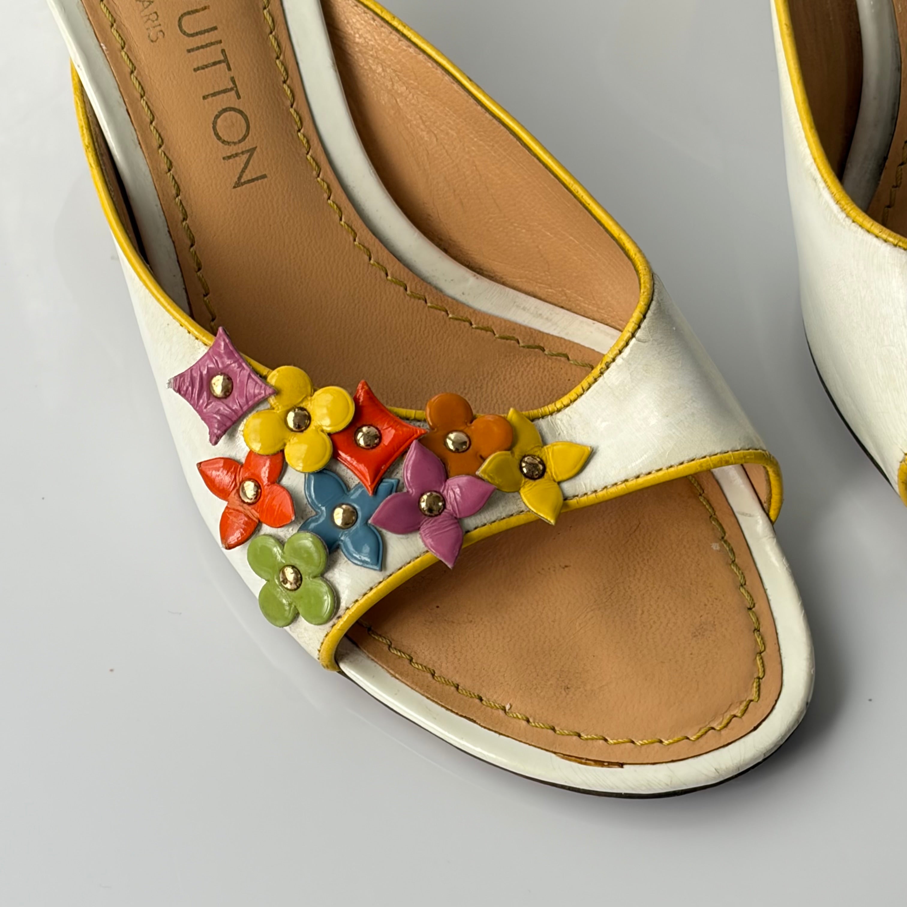 Louis Vuitton Multicolor Floral Heels