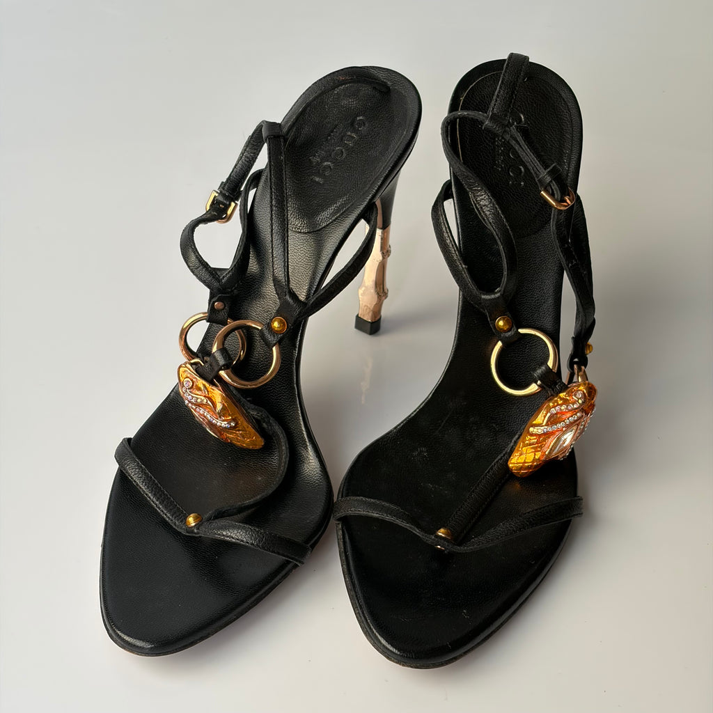 Gucci by Tom Ford S/S 2004 Snake Head Heels