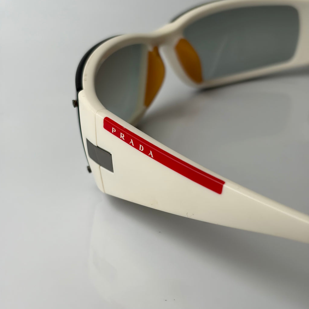 Prada SPS 06 White Sunglasses