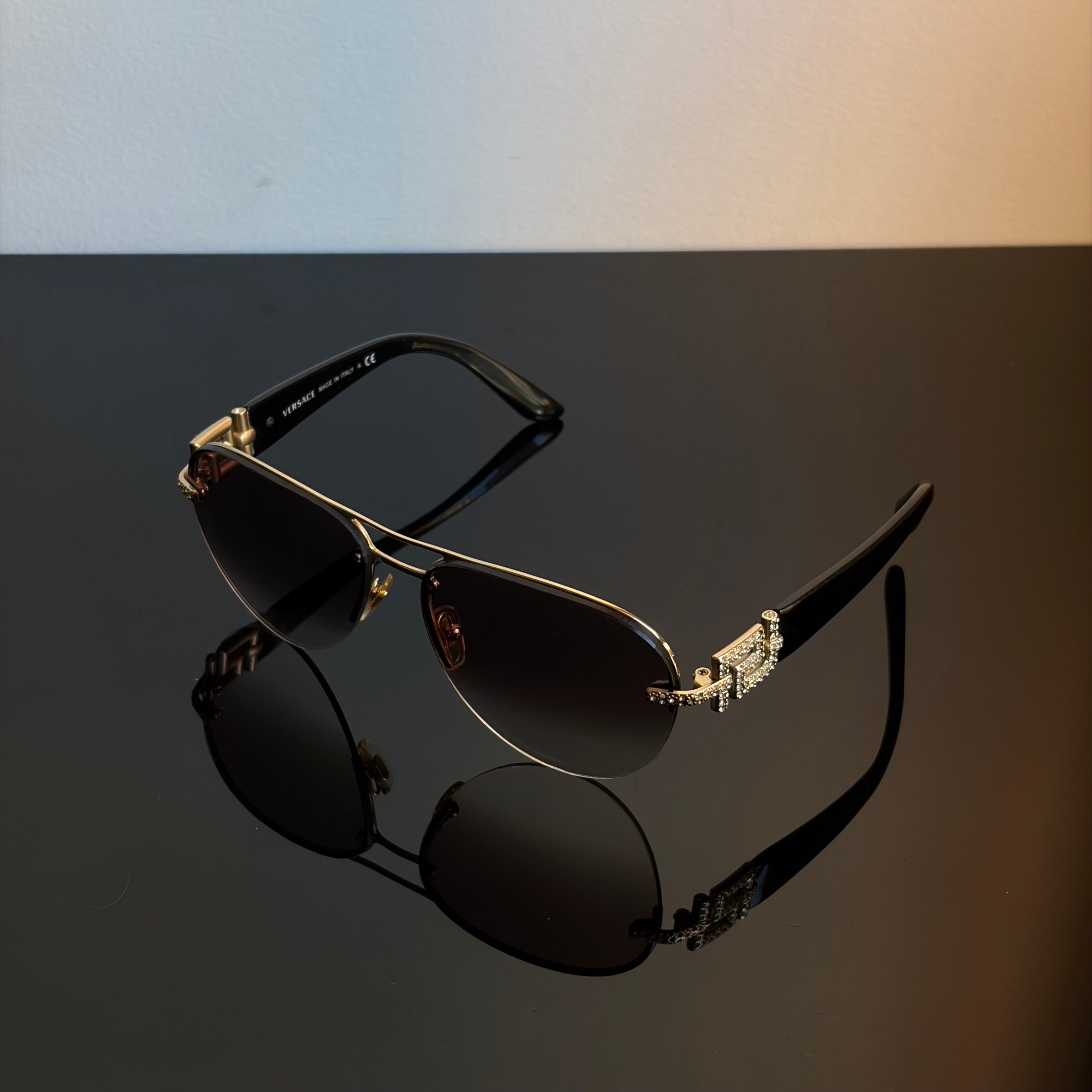 Versace 2159 B Strass Sunglasses