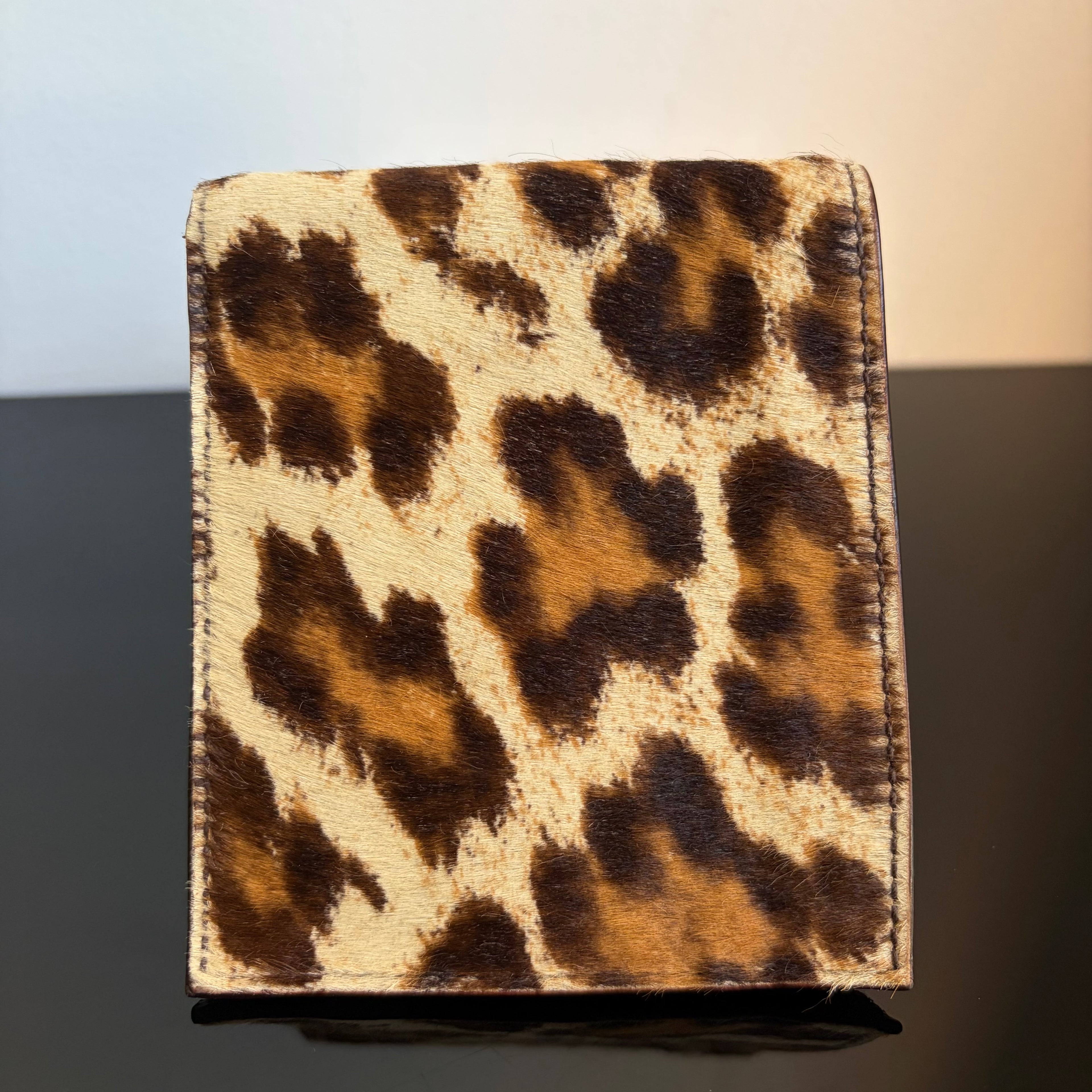 Prada Pony Hair Leopard Print Wallet