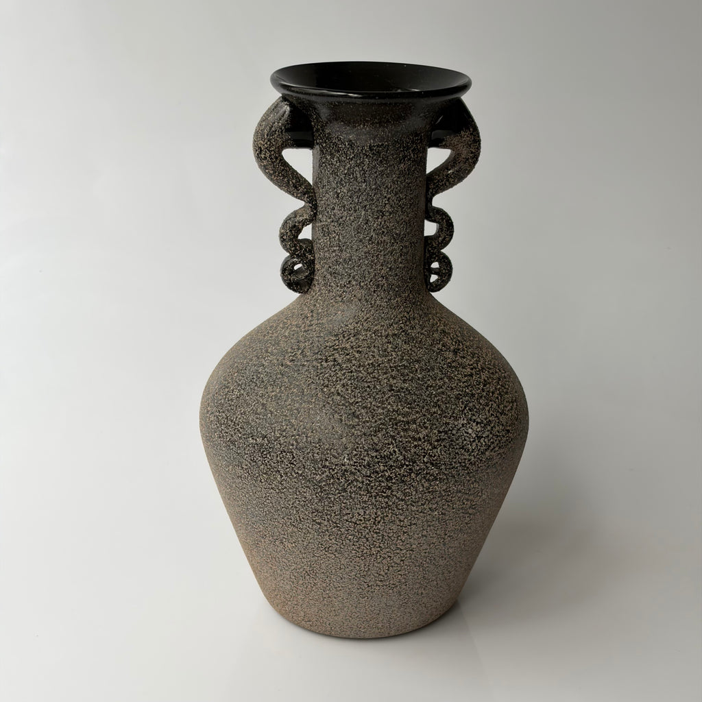 Art Deco Scavo Glass Vase
