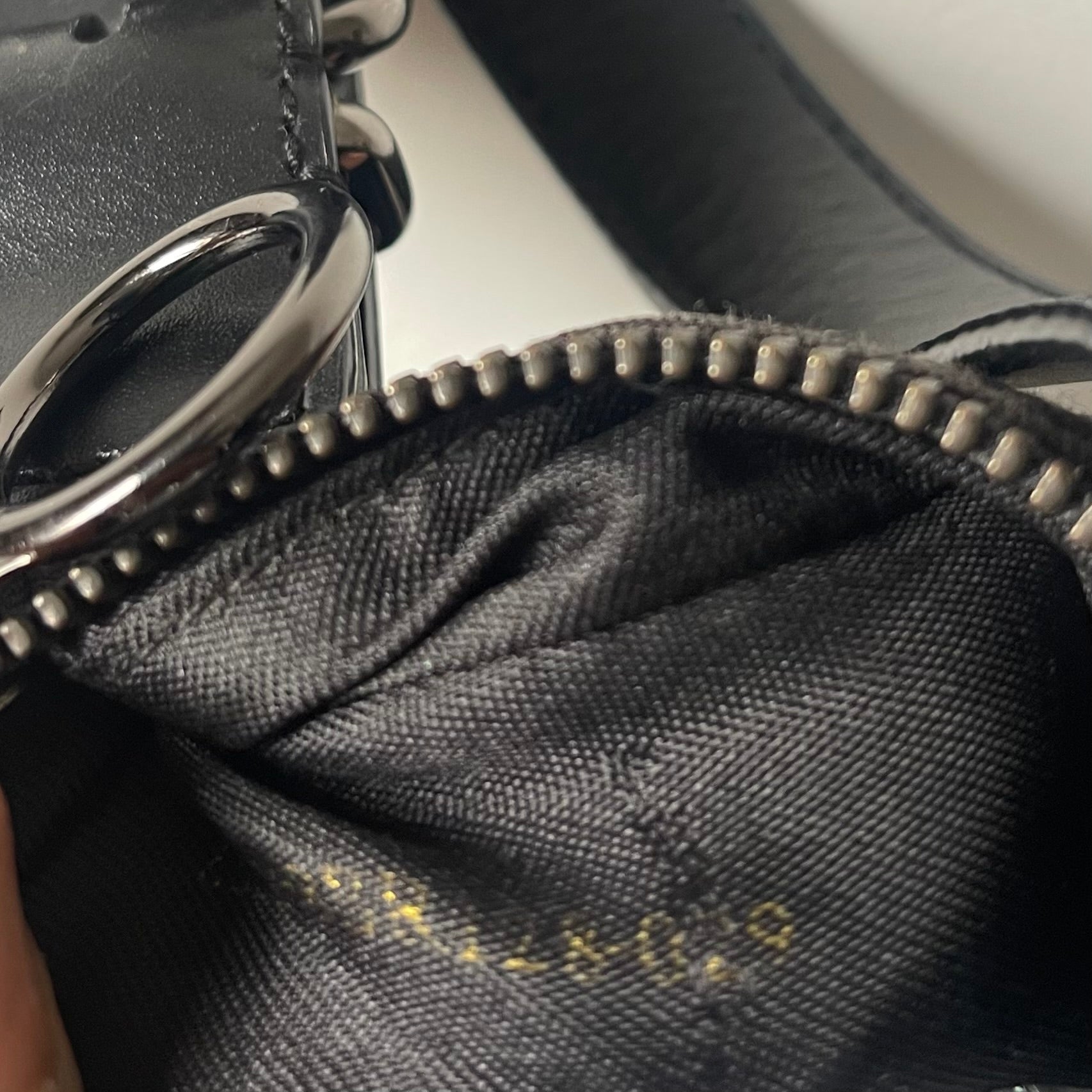 Fendi Oyster Black Zucca Monogram Bag