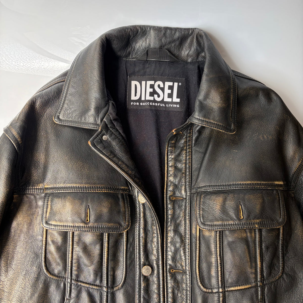 Diesel L-Riley Leather Jacket