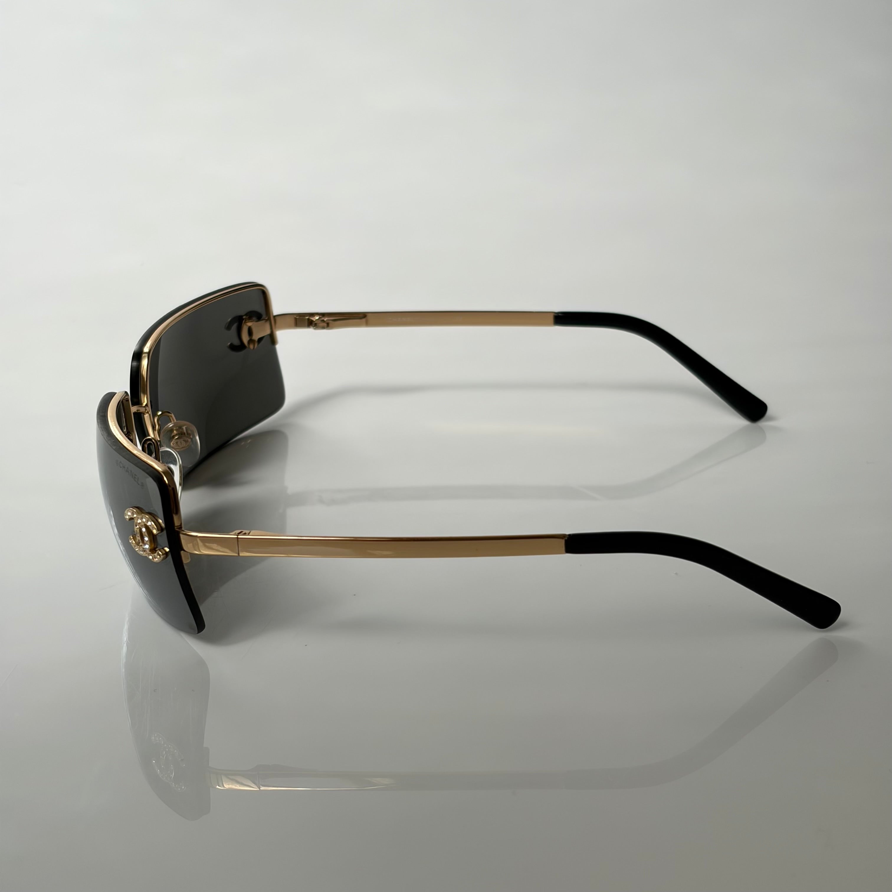 Chanel 4104 Strass Golden Sunglasses