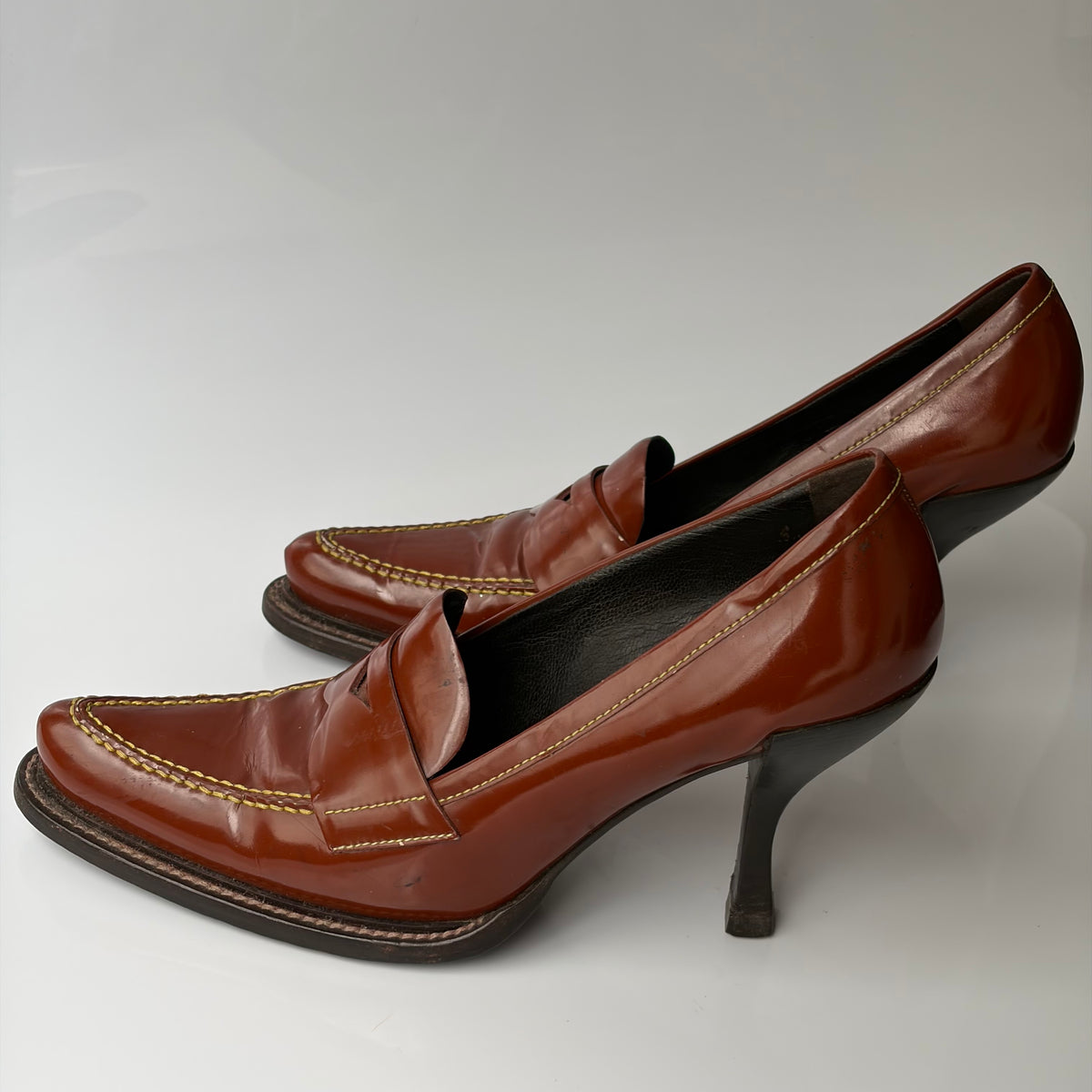 Prada Penny Loafer Pumps