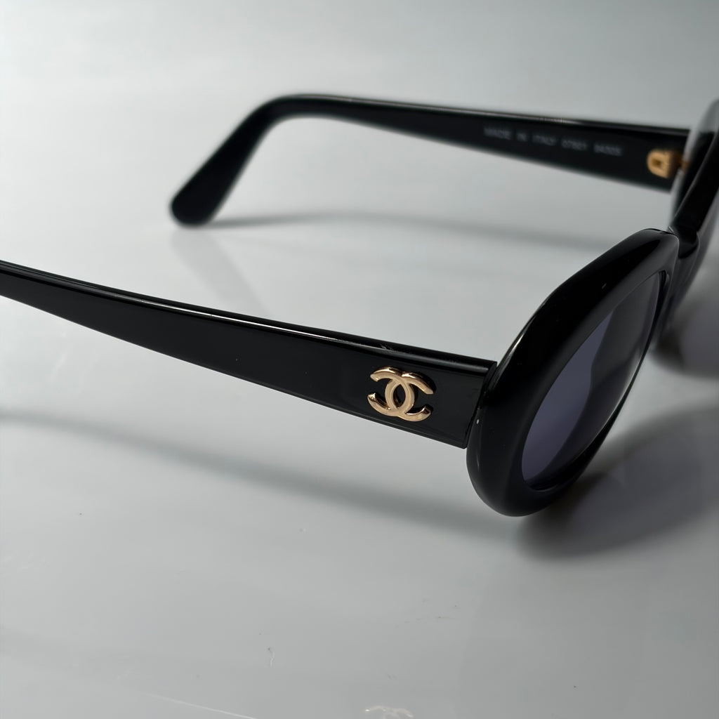 Chanel Round Black Sunglasses