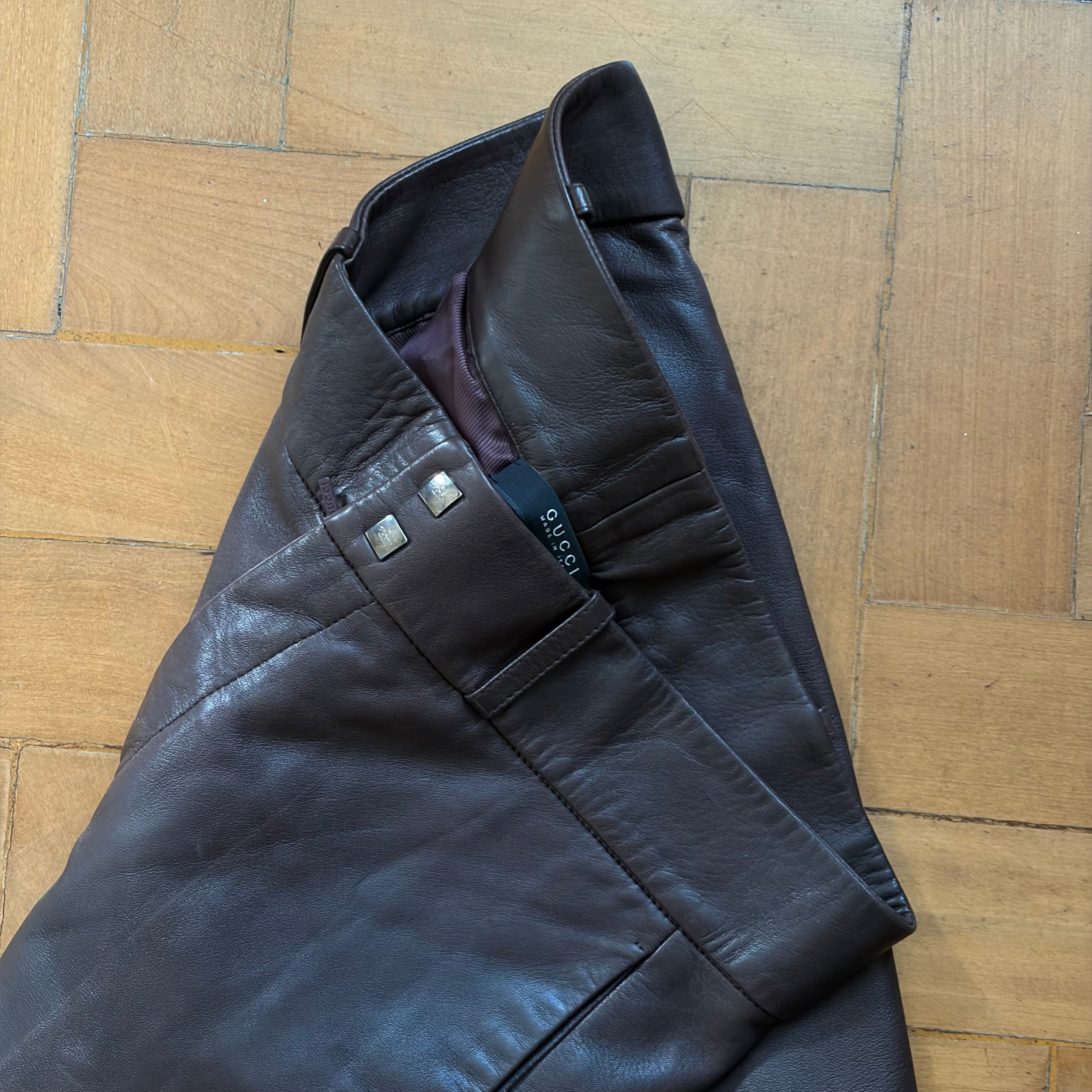 Gucci by Tom Ford Leather Pants