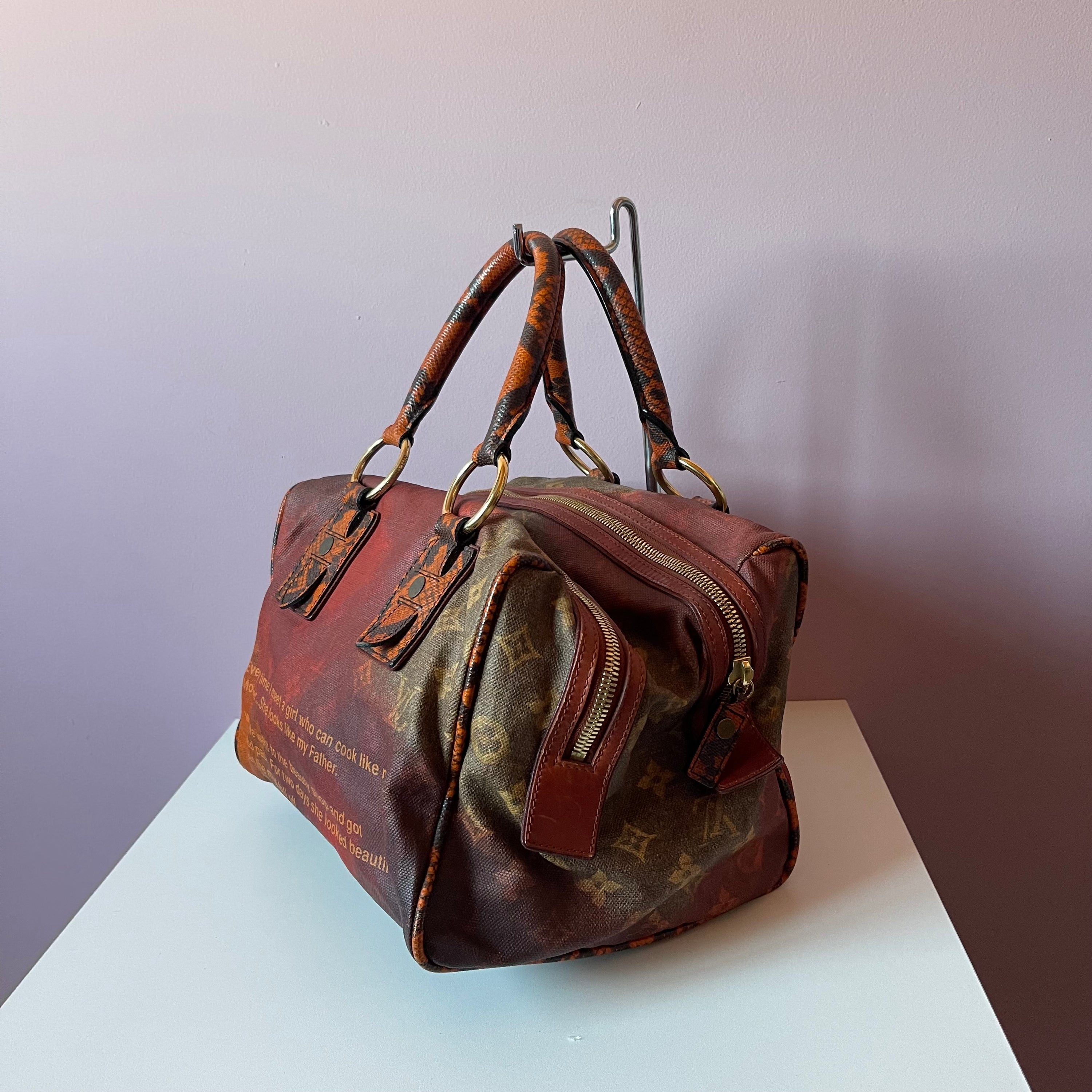 Louis Vuitton Limited Richard Prince Mancrazy Jokes Karung Bag