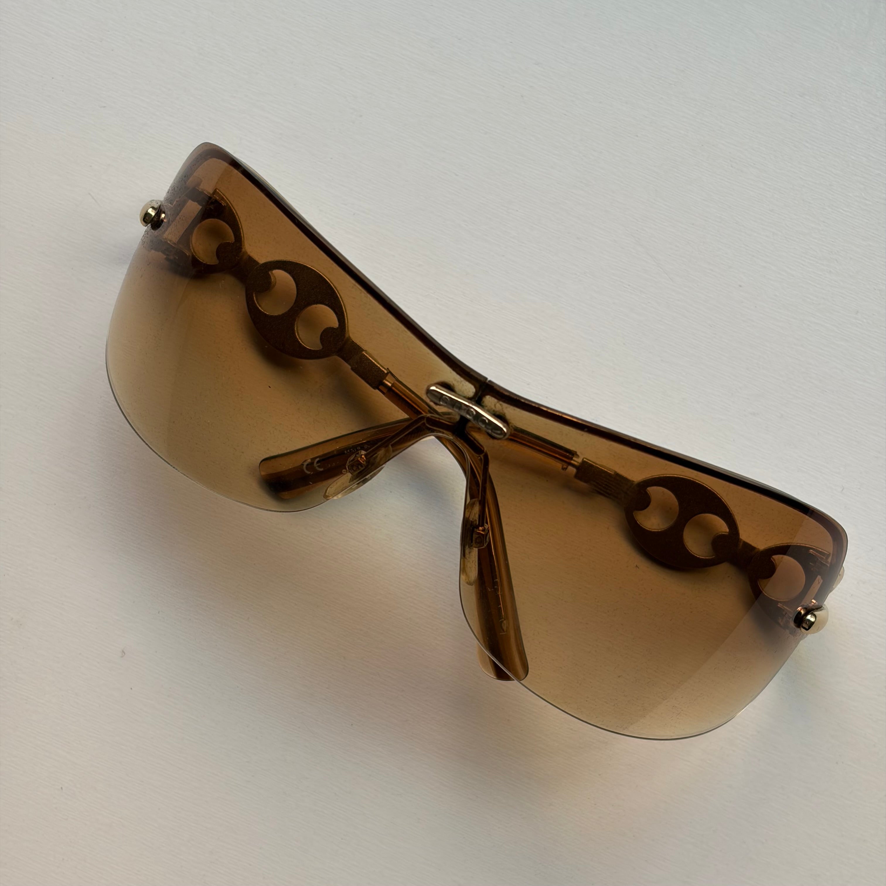 Gucci Chain Link Orange Sunglasses