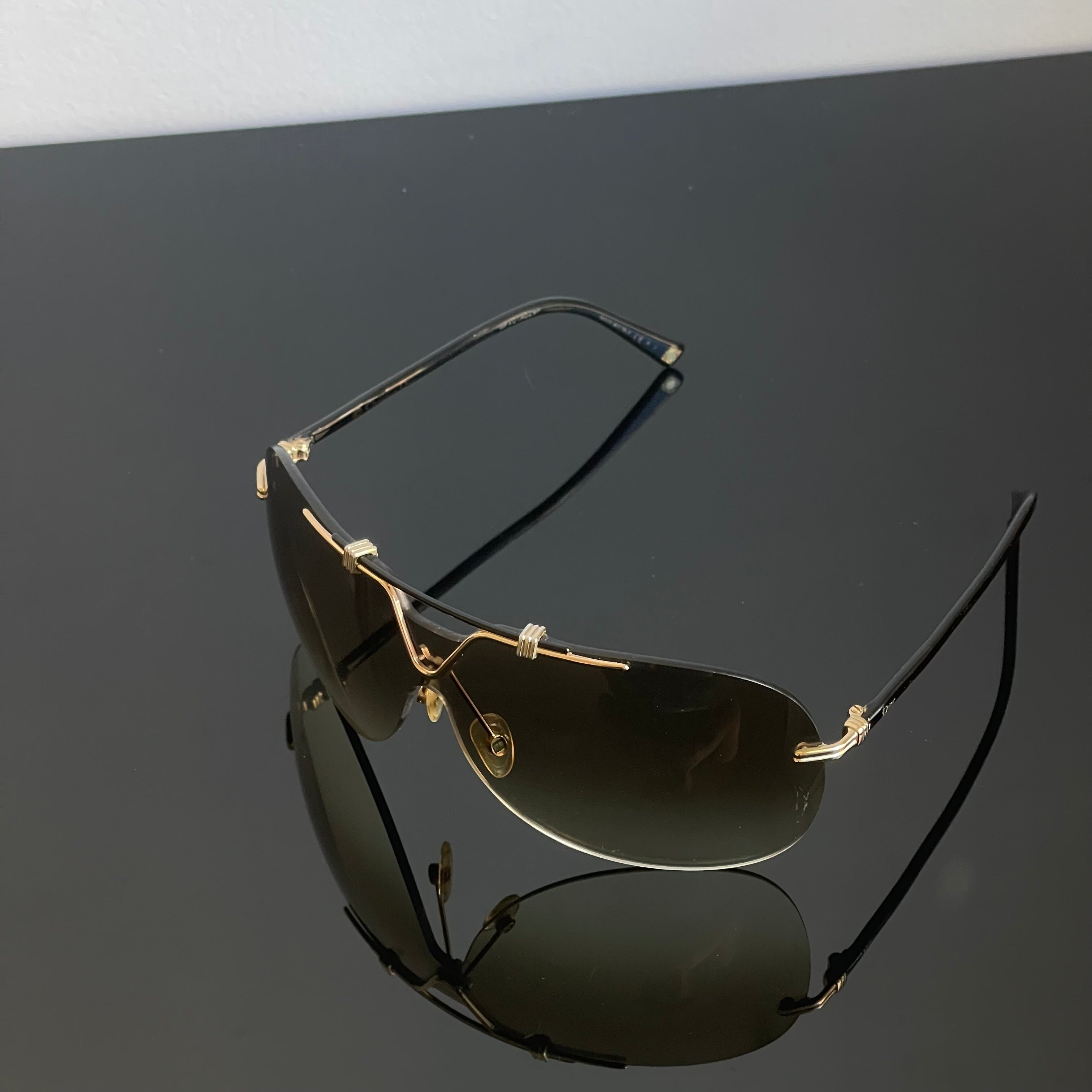 Christian Dior 90s Aviador Mask Sunglasses