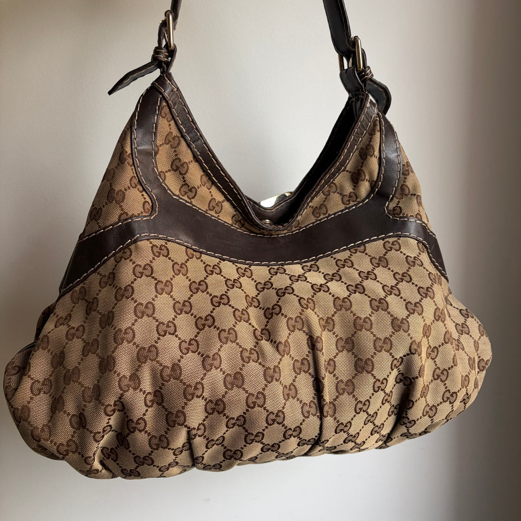 Gucci Monogram Queen Hobo Bag