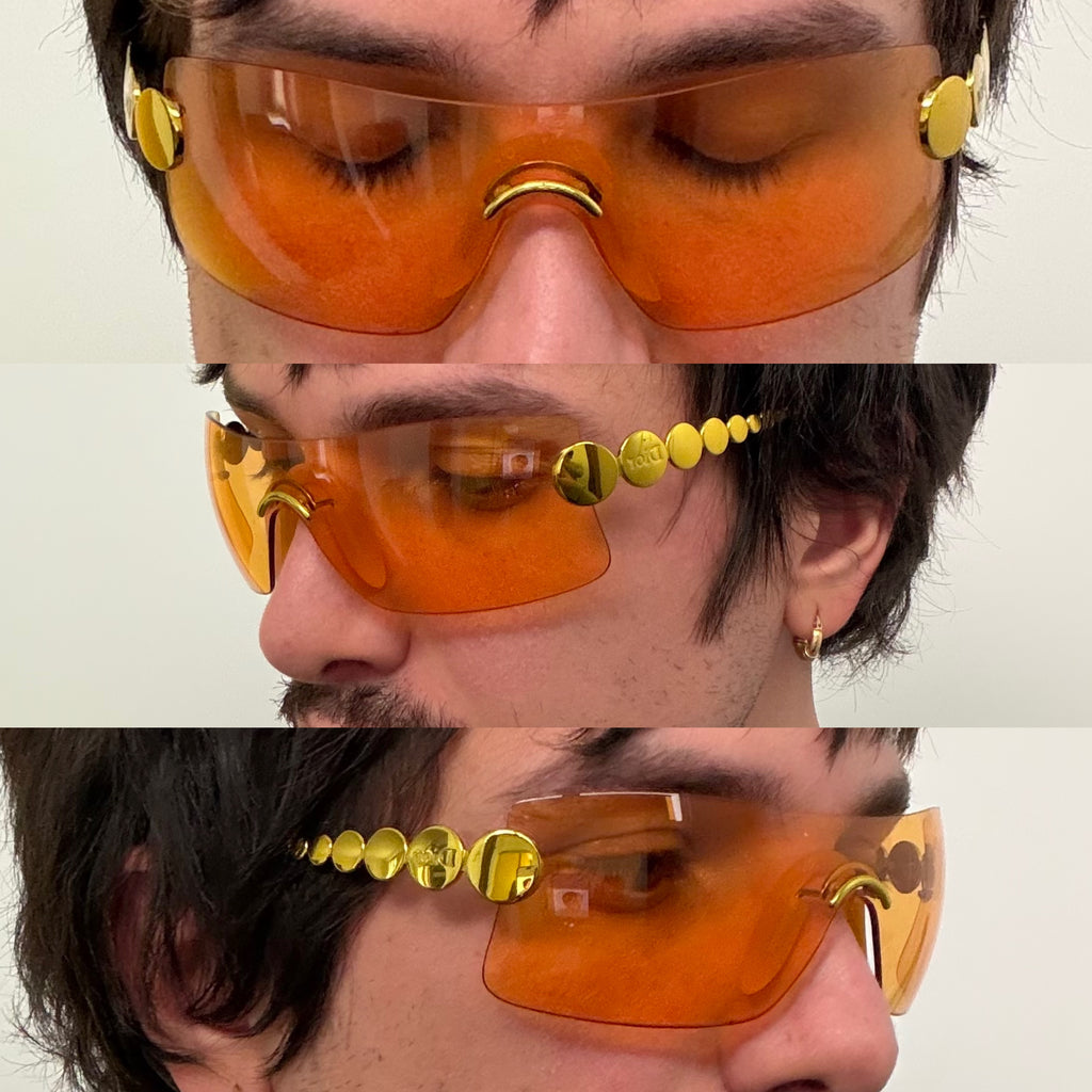 Christian Dior by John Galliano Millenium Yellow Sunglasses