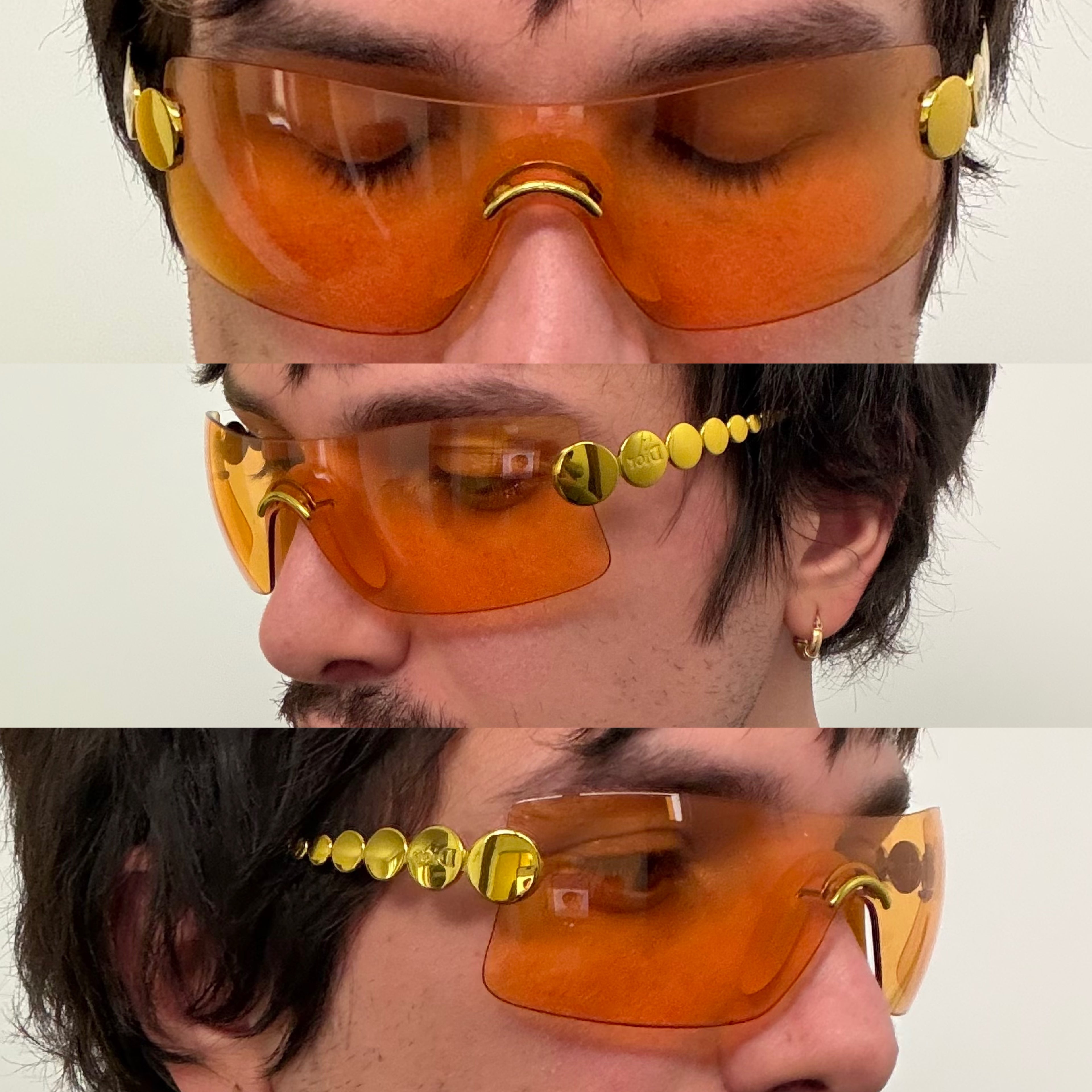 Christian Dior by John Galliano Millenium Yellow Sunglasses