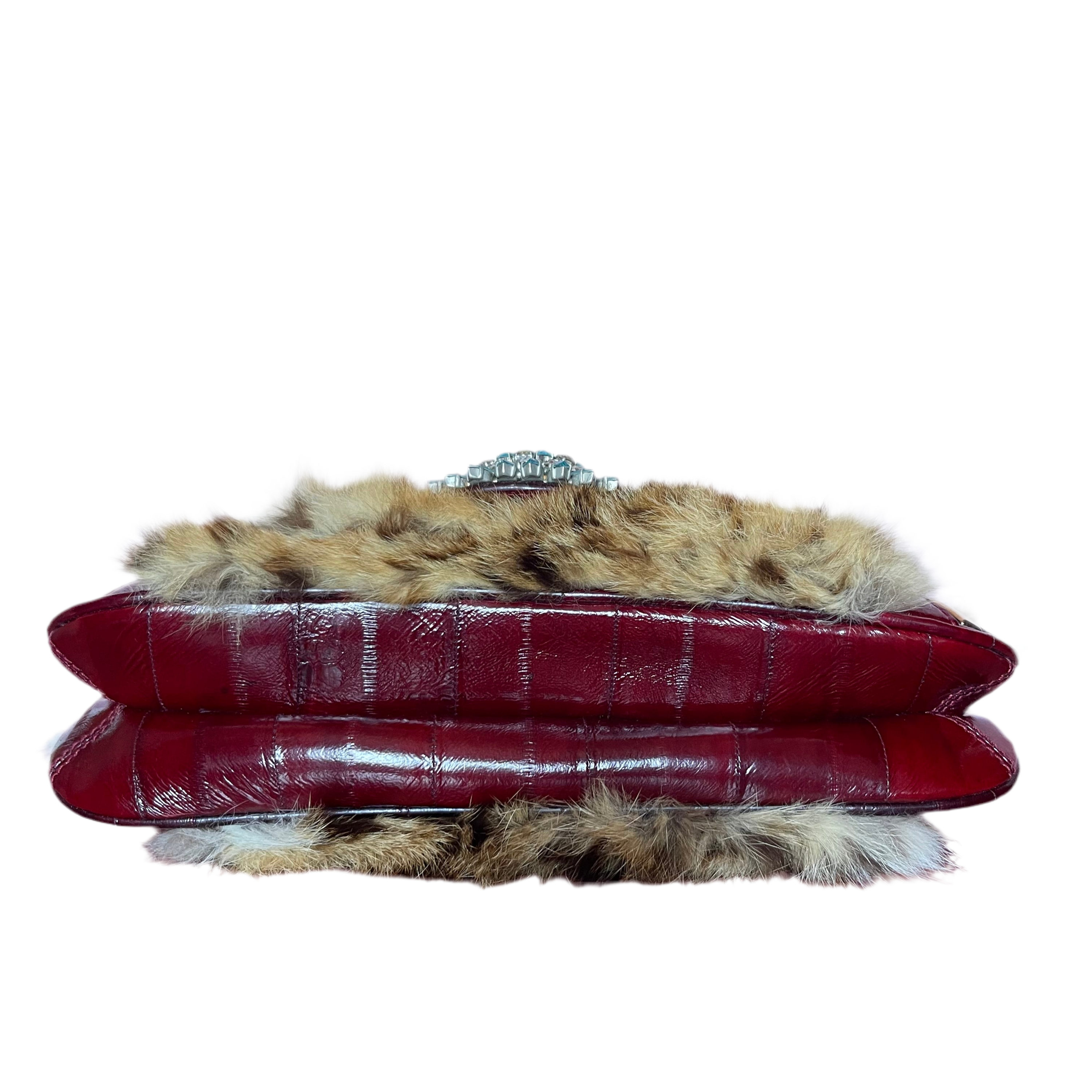 Dolce & Gabbana Leopard Fur Shoulder Bag