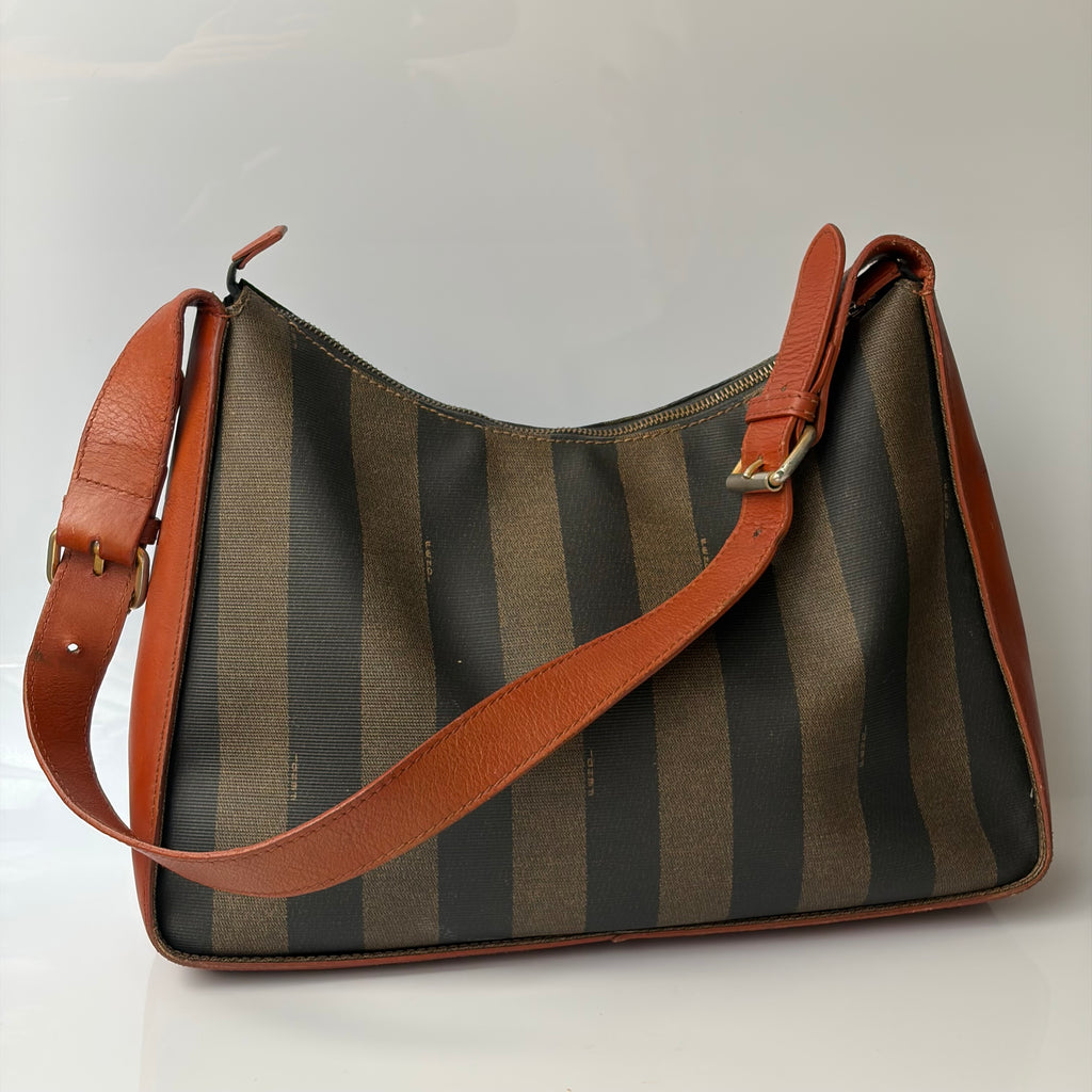 Fendi Pequin Shoulder Bag