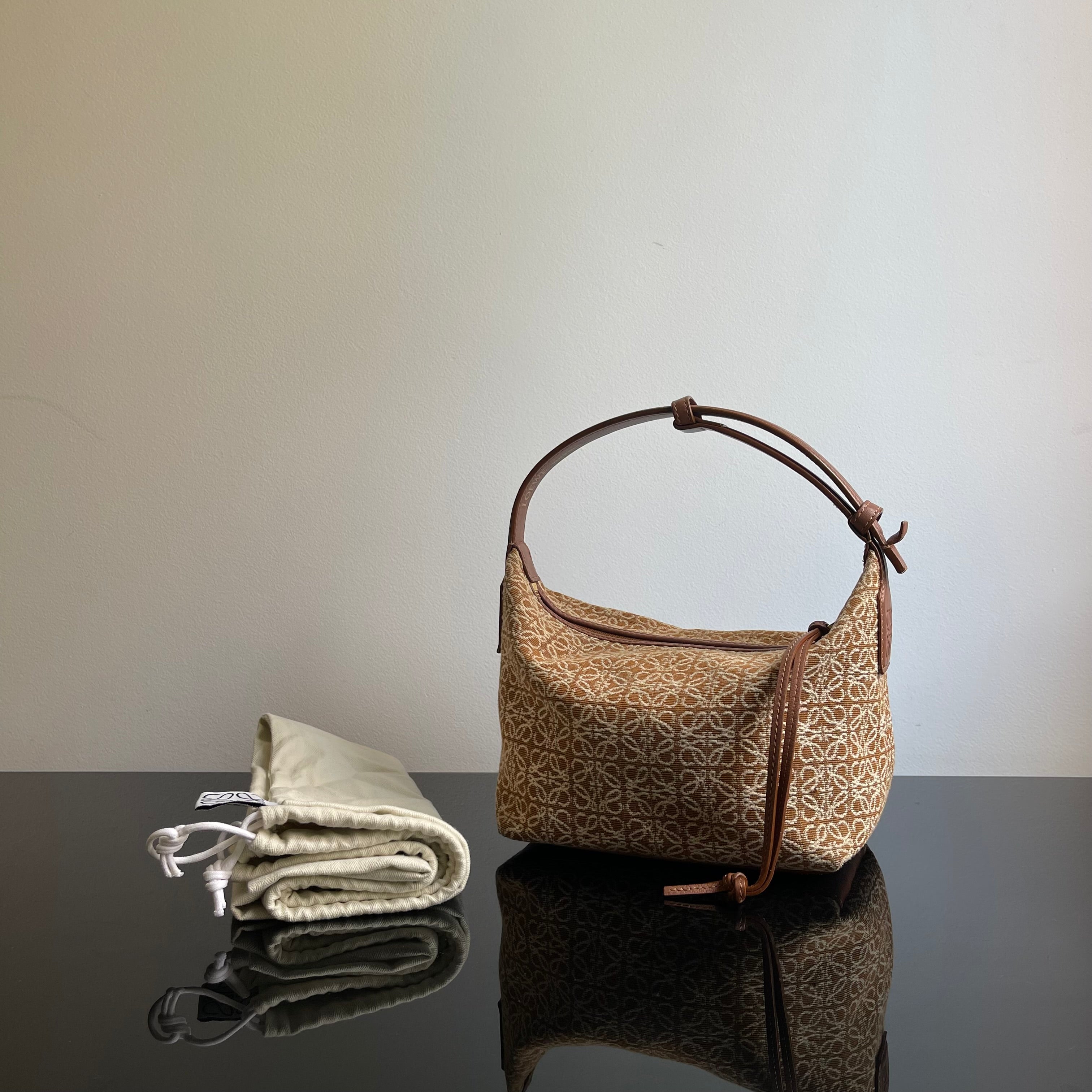 Loewe Cubi Anagram Jacquard Shoulder Bag