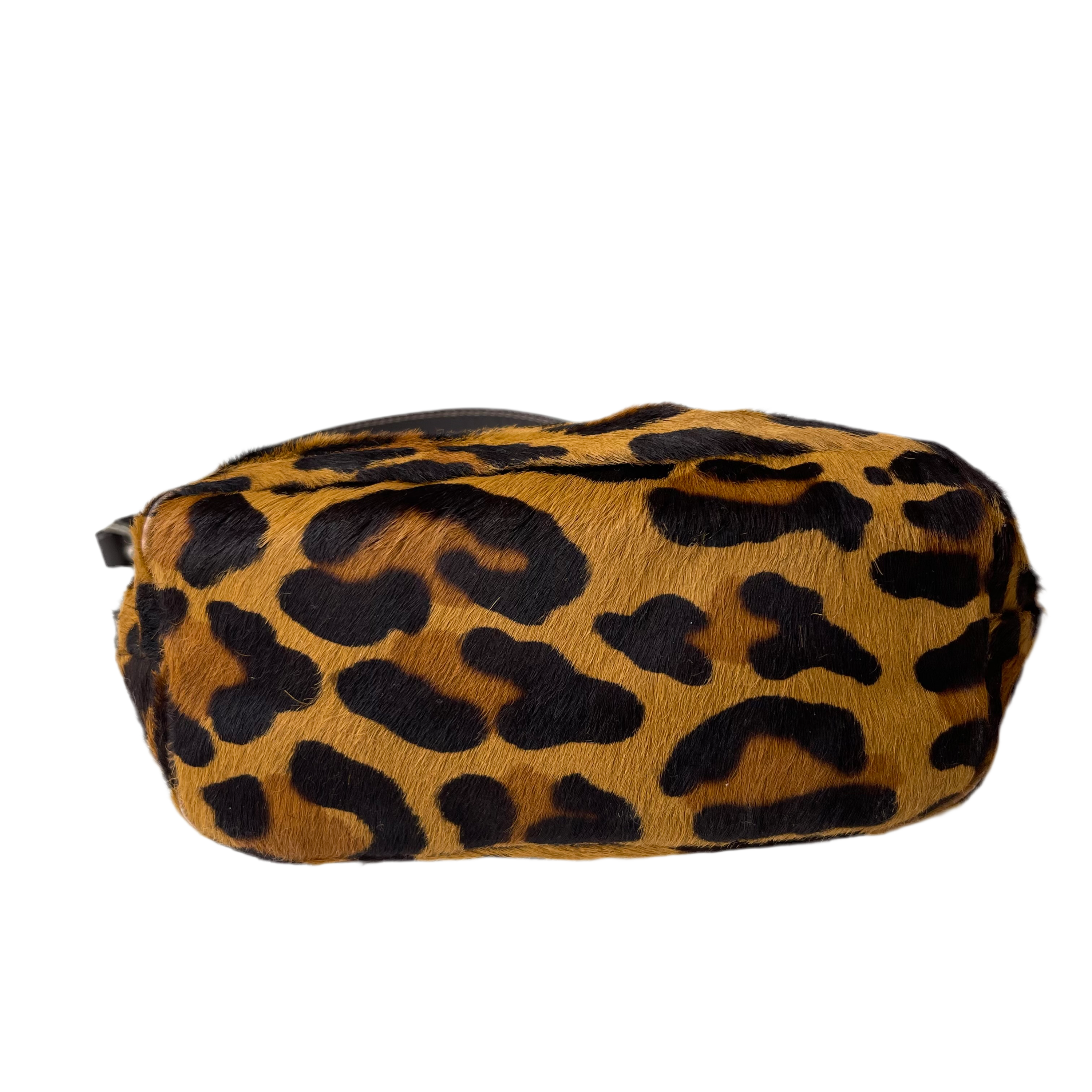 Prada Pony Hair Leopard Shoulder Bag