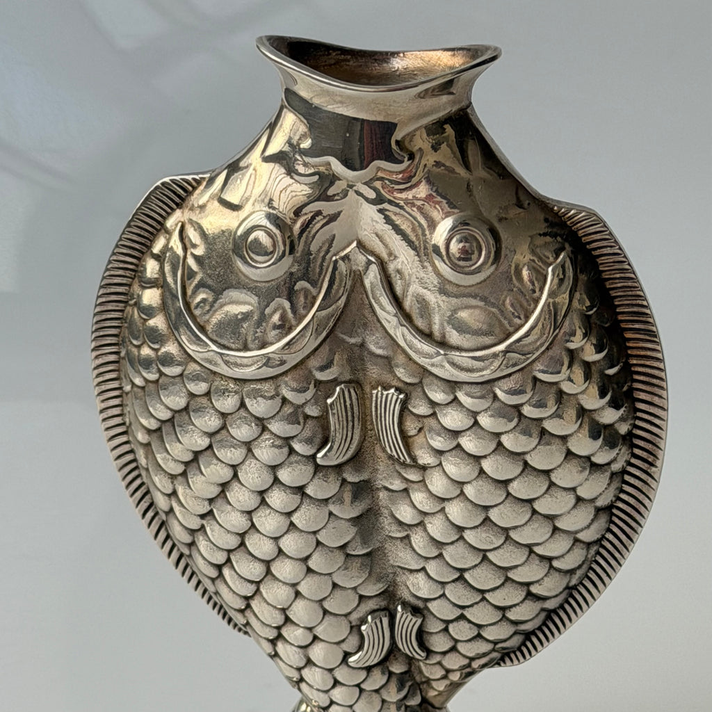 Christofle 1983 Deux Poissons Vase