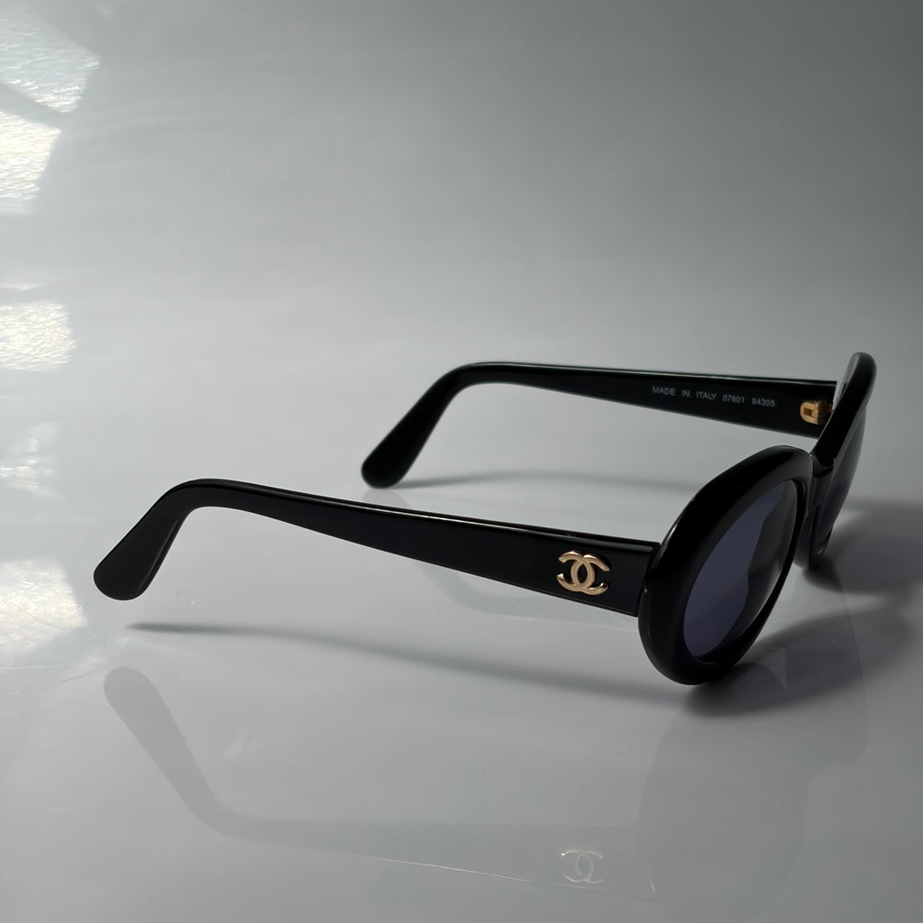 Chanel Round Black Sunglasses