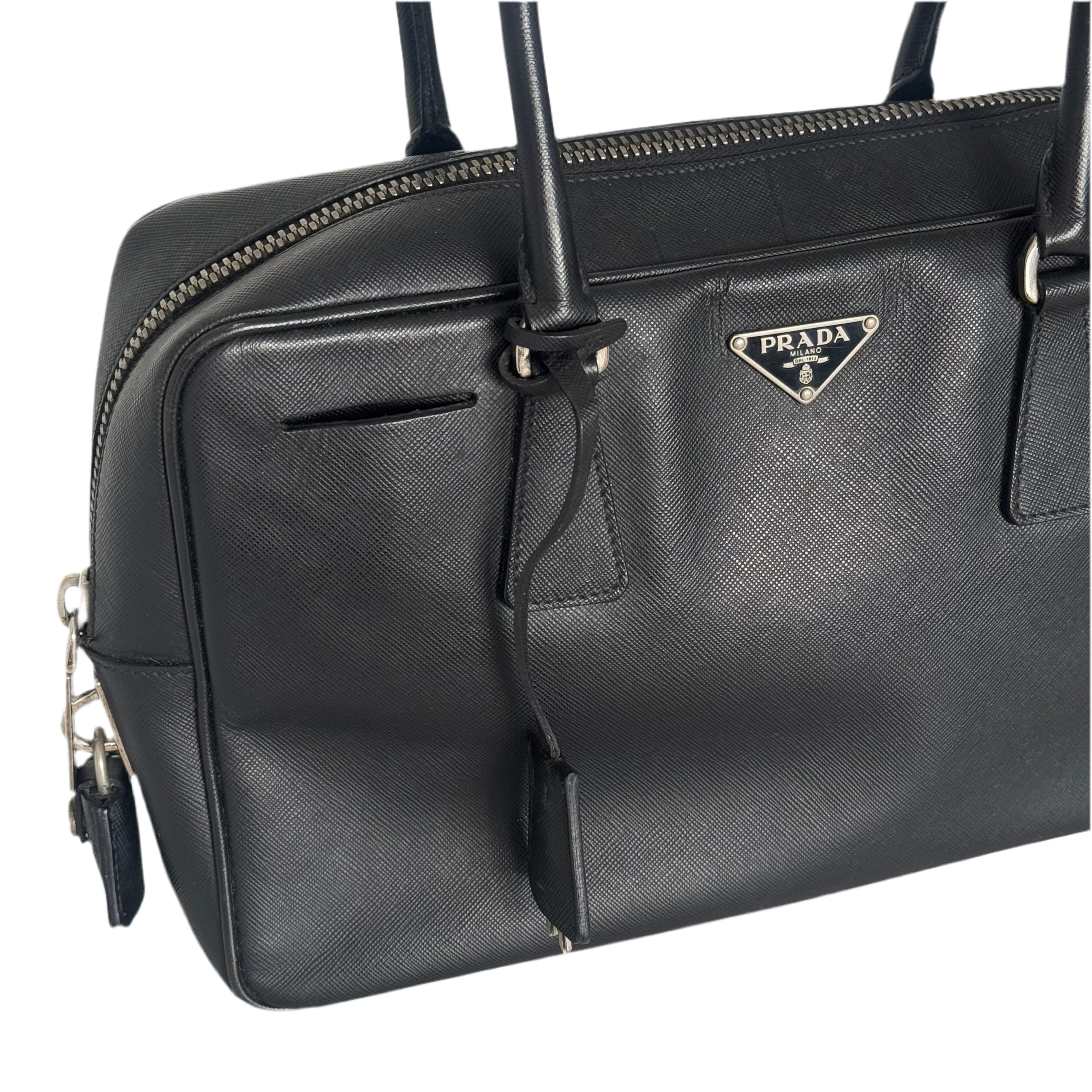 Prada Bauletto Saffiano Leather Bag