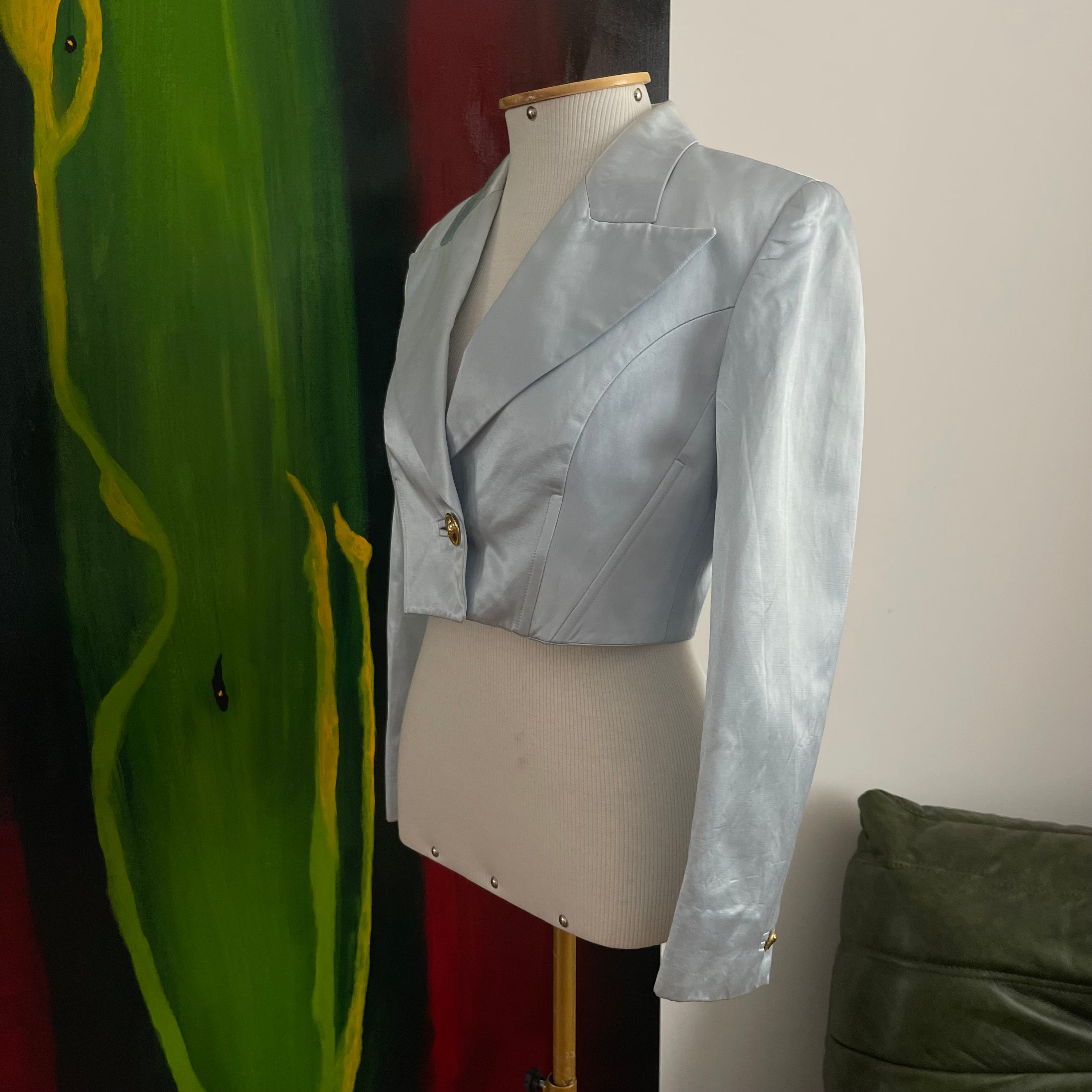 Versus by Gianni Versace Satin Blazer + Pants