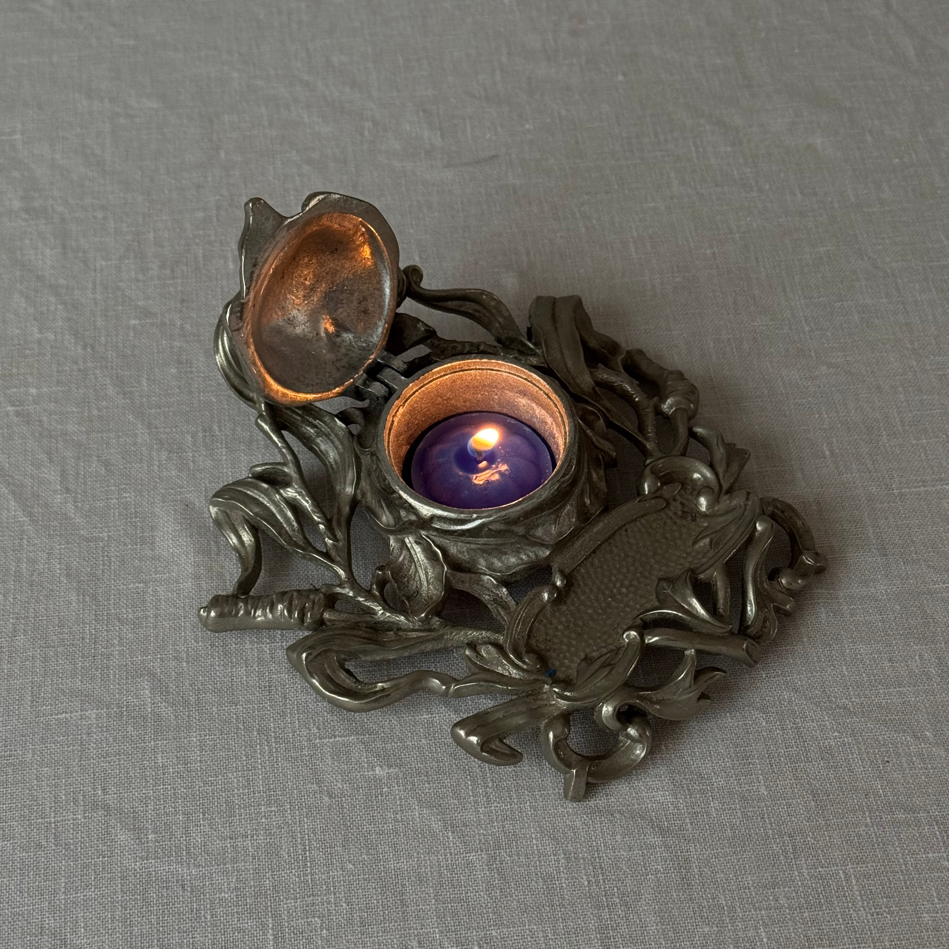 Porta Velas Art Nouveau