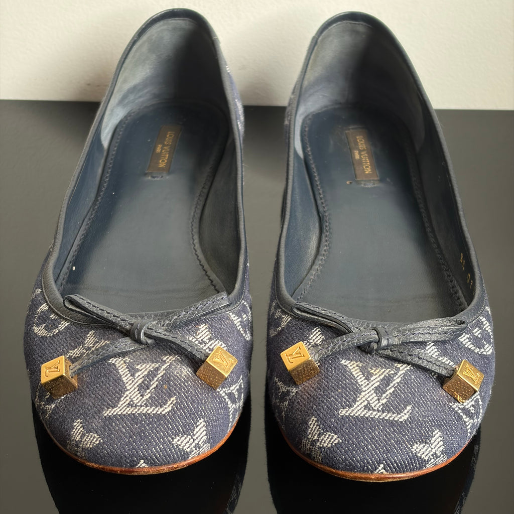 Louis Vuitton Denim Monogram Flats