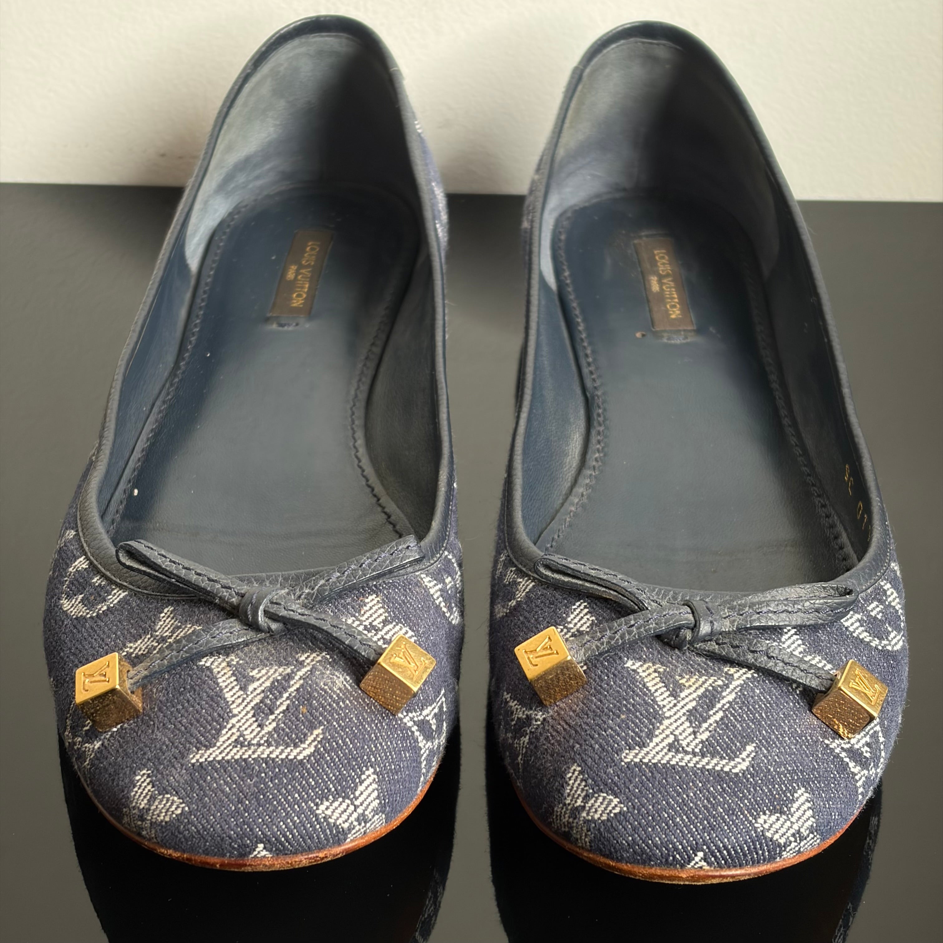 Louis Vuitton Denim Monogram Flats